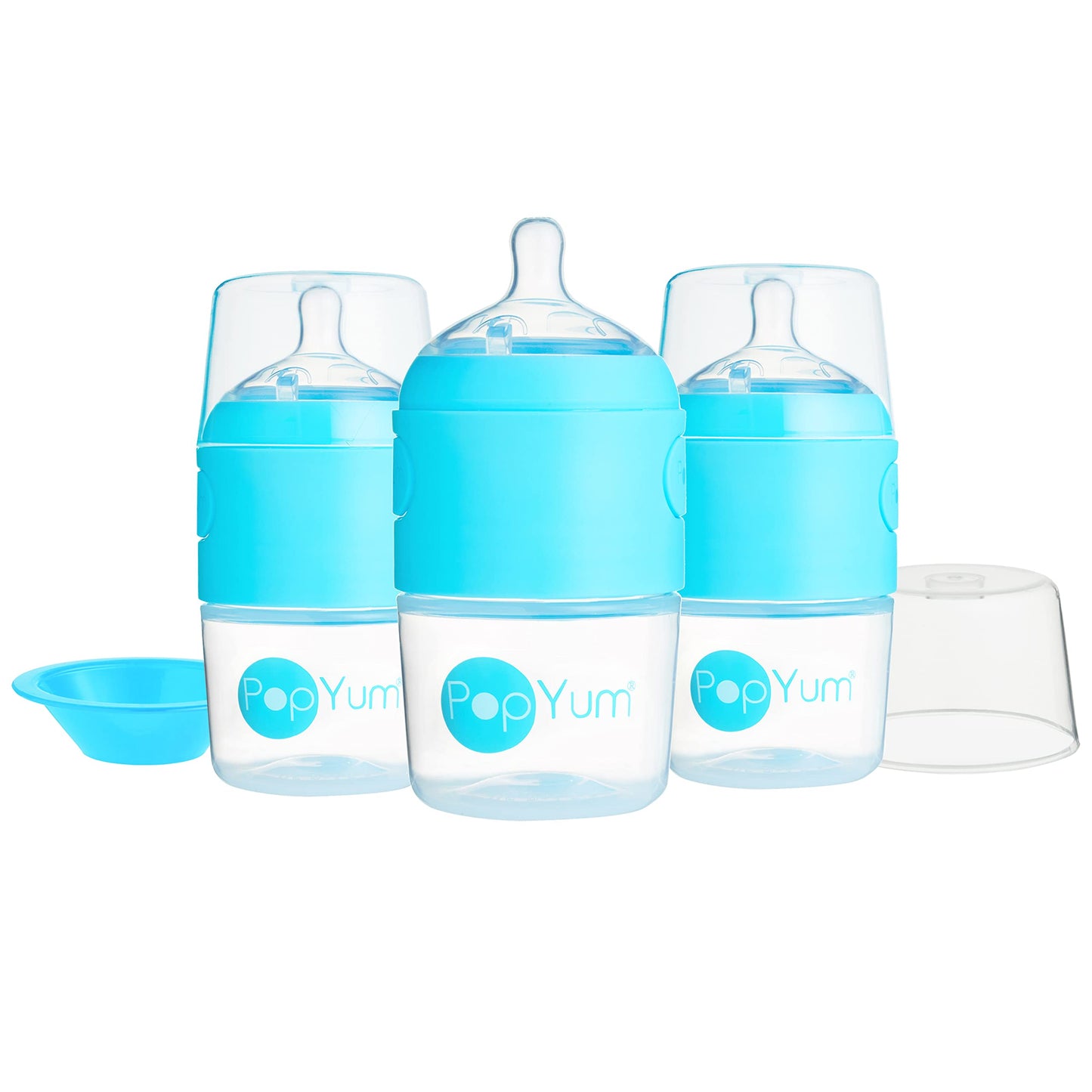 PopYum Orange Formula Making Baby Bottle Starter Set, 4-Pack