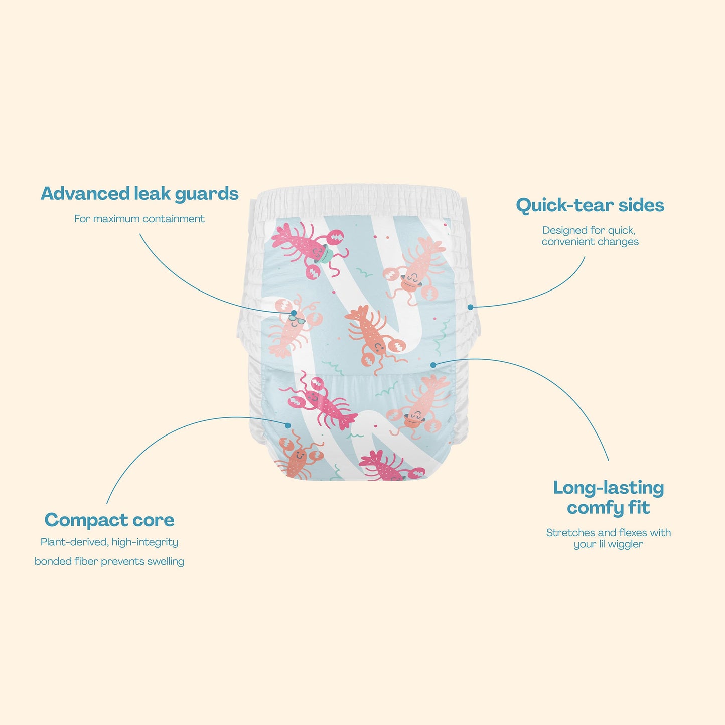 Hello Bello Premium Swim Diapers I Eco-Friendly Disposable Swim Dipes for Babies and Kids