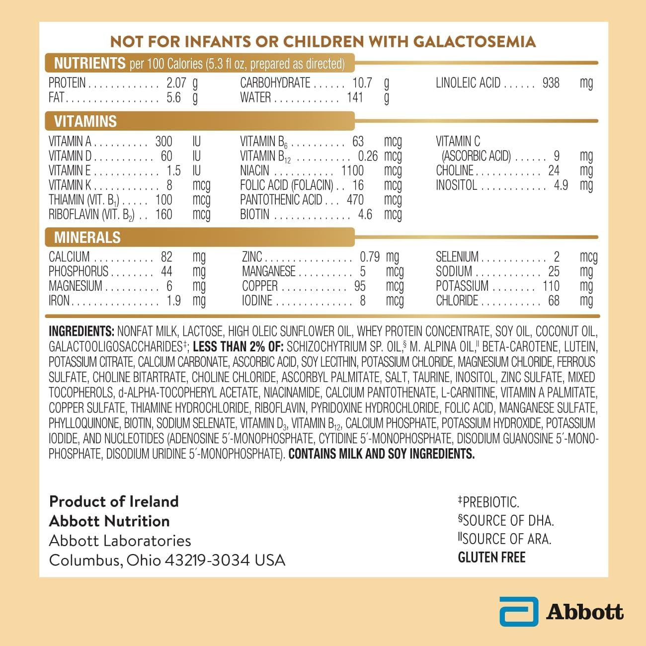 Pure Bliss Irish Farms, Easy-to-Digest Baby Formula, Infant Formula