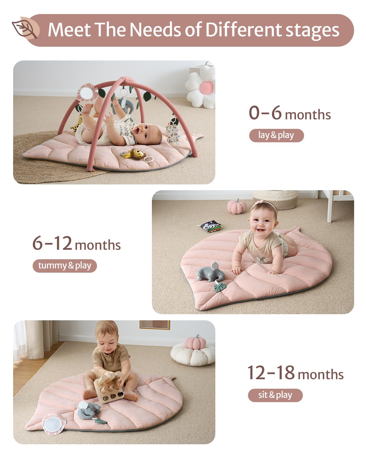 Blissful Diary Shell Baby Play Gym Mat