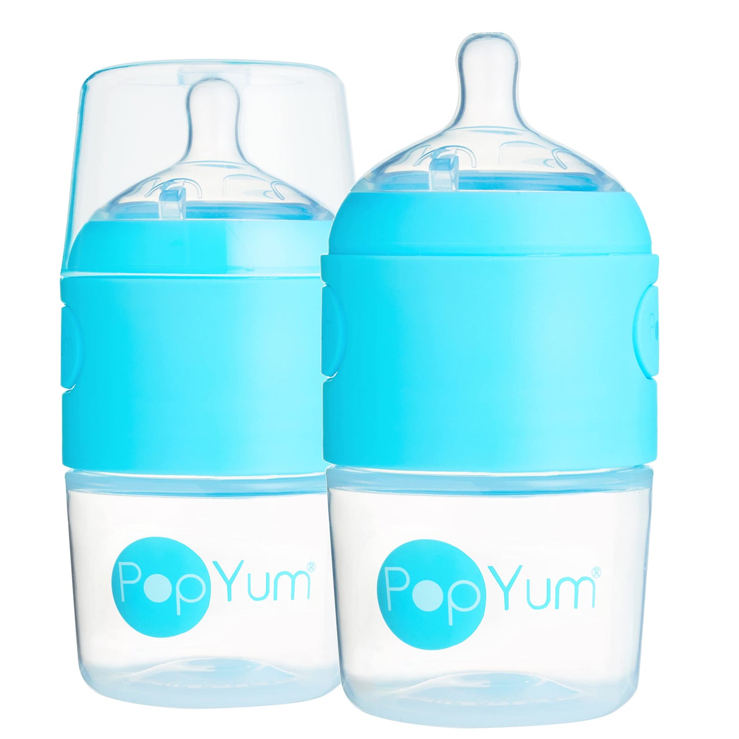 PopYum Orange Formula Making Baby Bottle Starter Set, 4-Pack