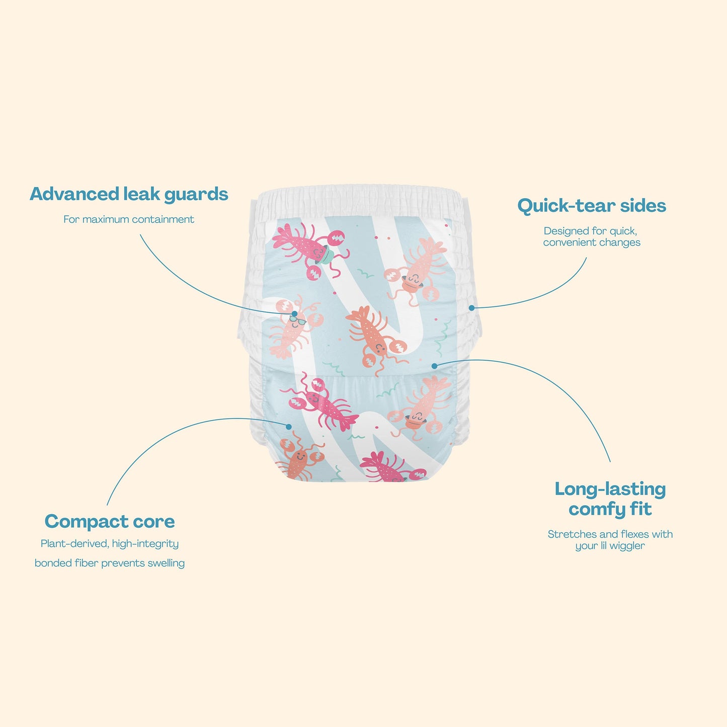 Hello Bello Premium Swim Diapers I Eco-Friendly Disposable Swim Dipes for Babies and Kids
