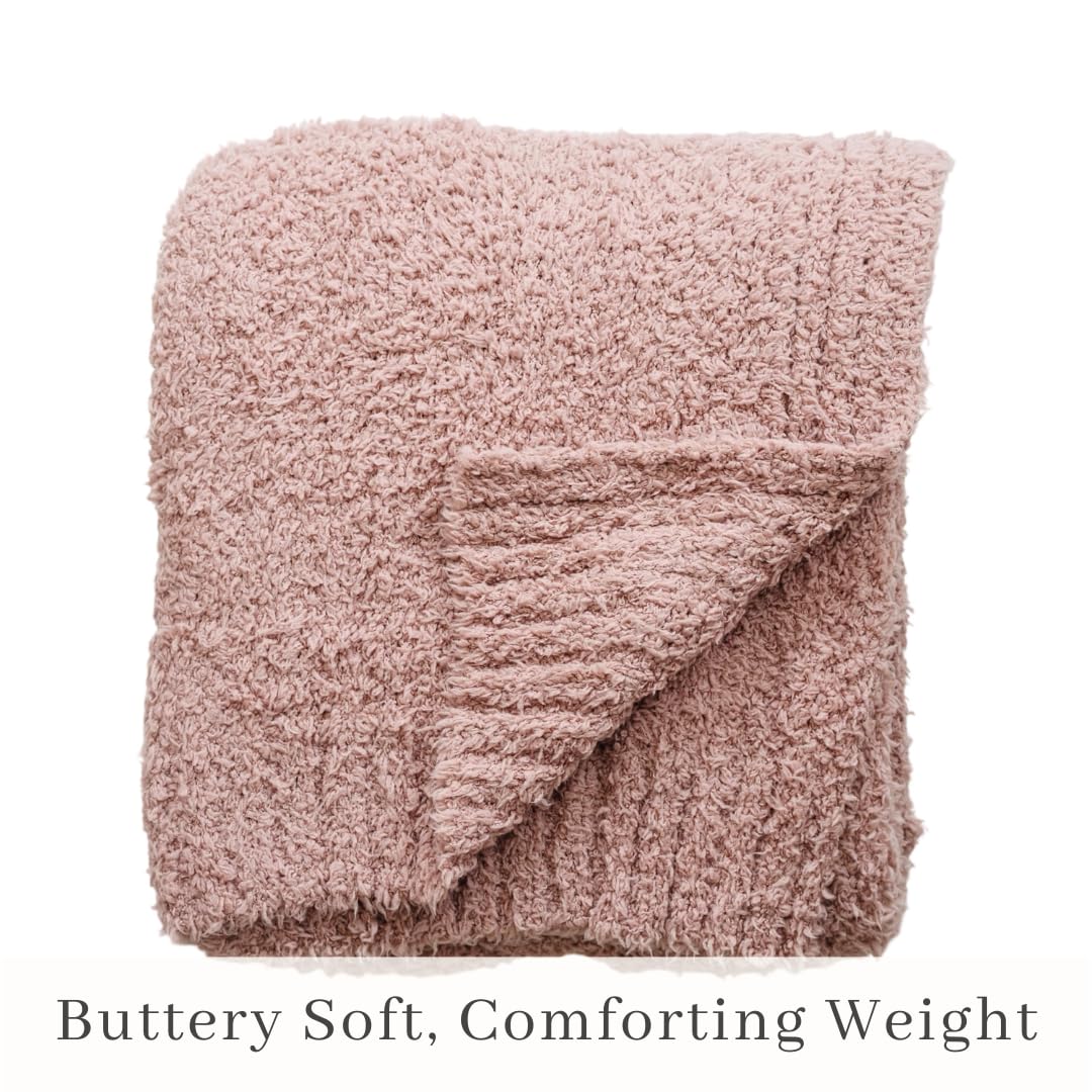 SARANONI Bamboni Luxury Baby Blanket | Plush Blanket for Infant Boys & Girls | Receiving Blanket 30” x 40” | Gray