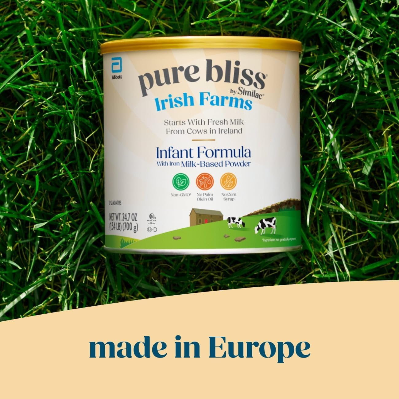 Pure Bliss Irish Farms, Easy-to-Digest Baby Formula, Infant Formula