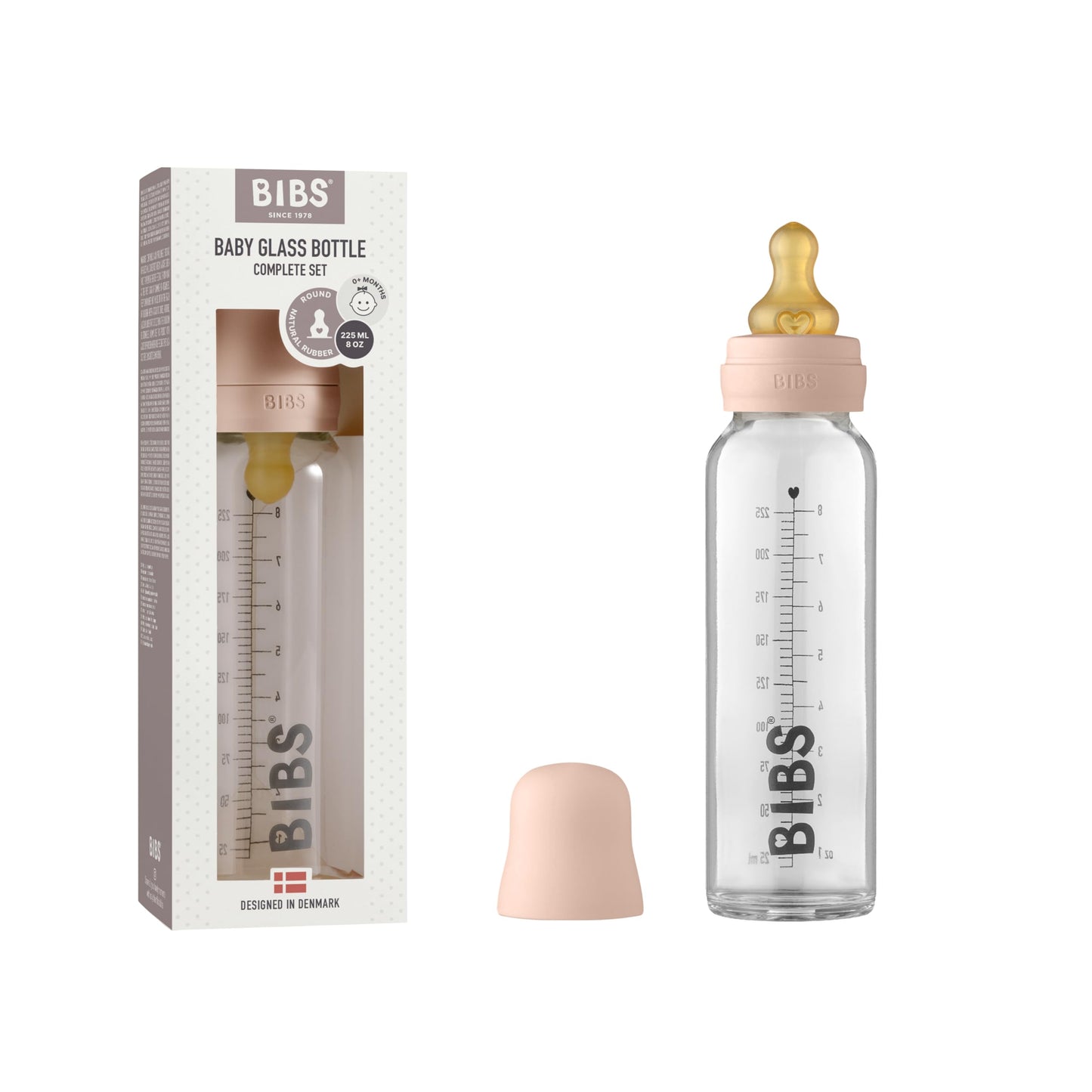 BIBS Glass Bottle 110ml | Made in Denmark