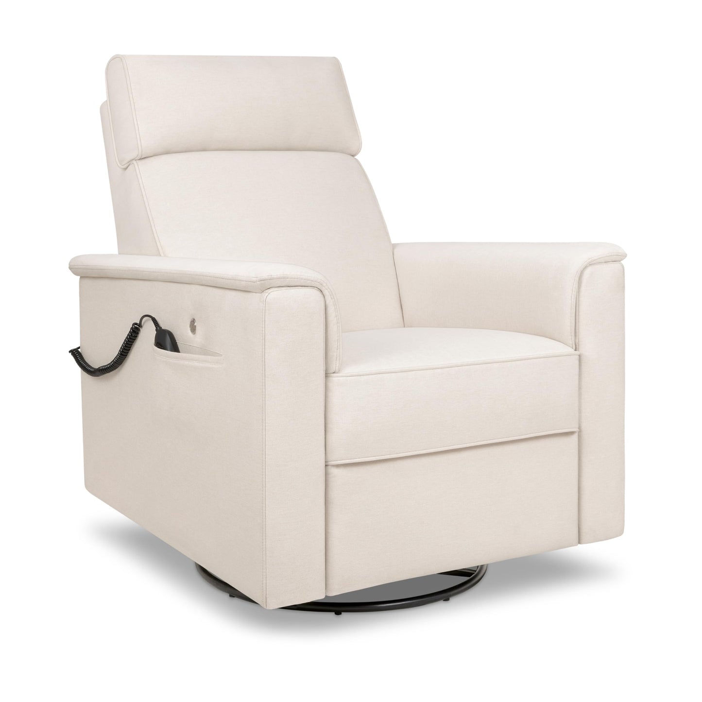 NAMESAKE Willa Plus Electric Power Recliner Chair with Headrest & USB Ports - Water & Stain Resistant Nursery Glider Rocking Chair for Nursing - GREENGUARD Gold Certified 270° Swivel Glider Recliner