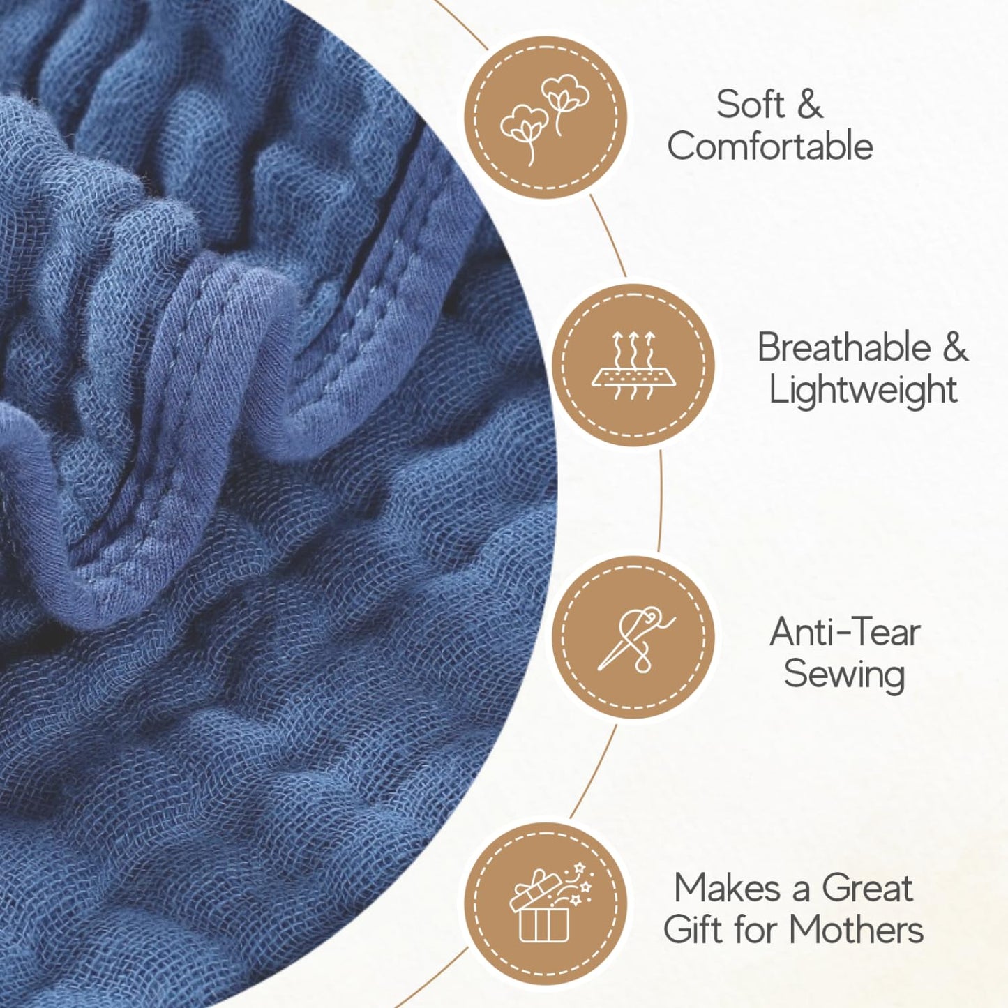 Muslin Hooded Baby Towel 4 Pack