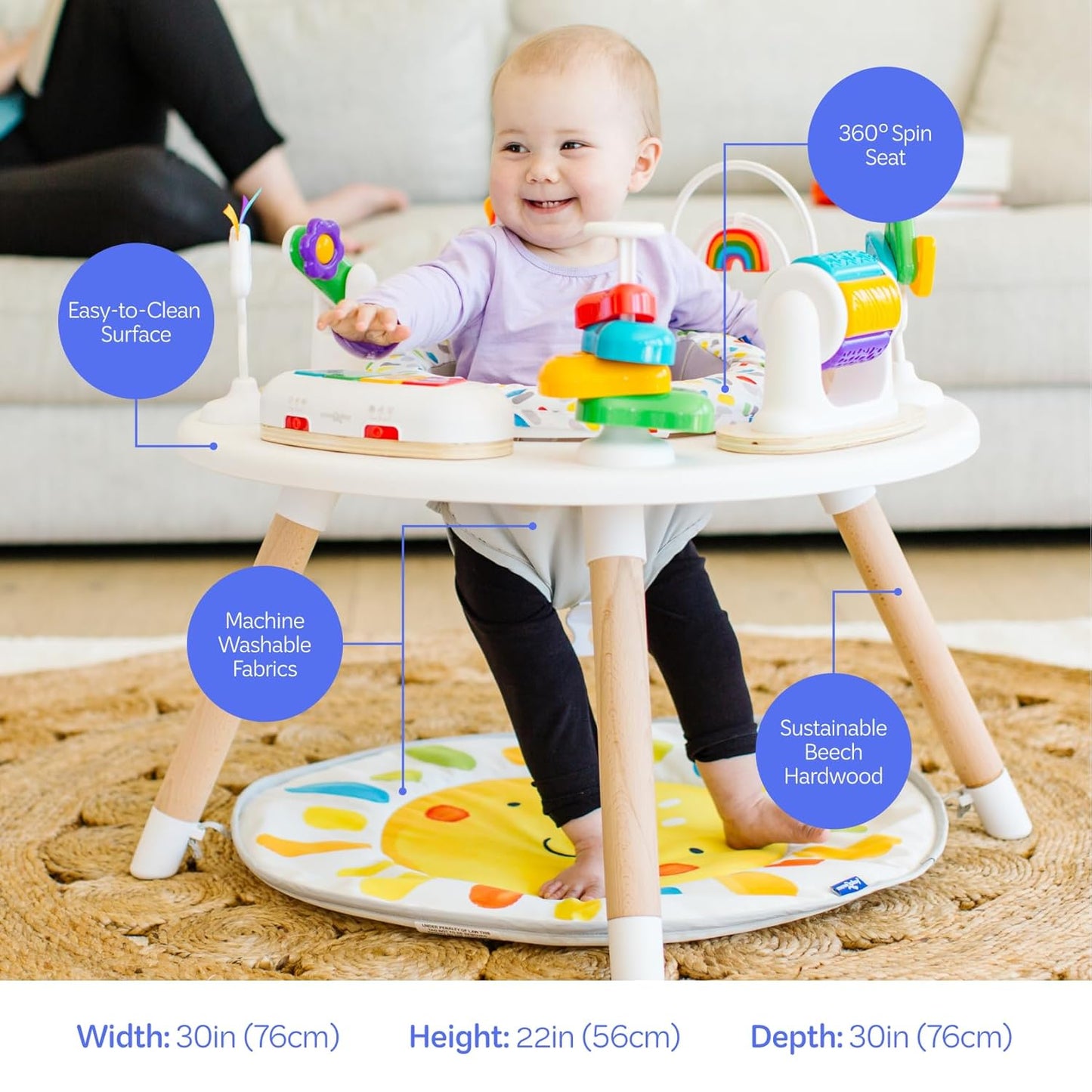 Move2Play 4-in-1 Baby Activity Center | Montessori-Inspired Design