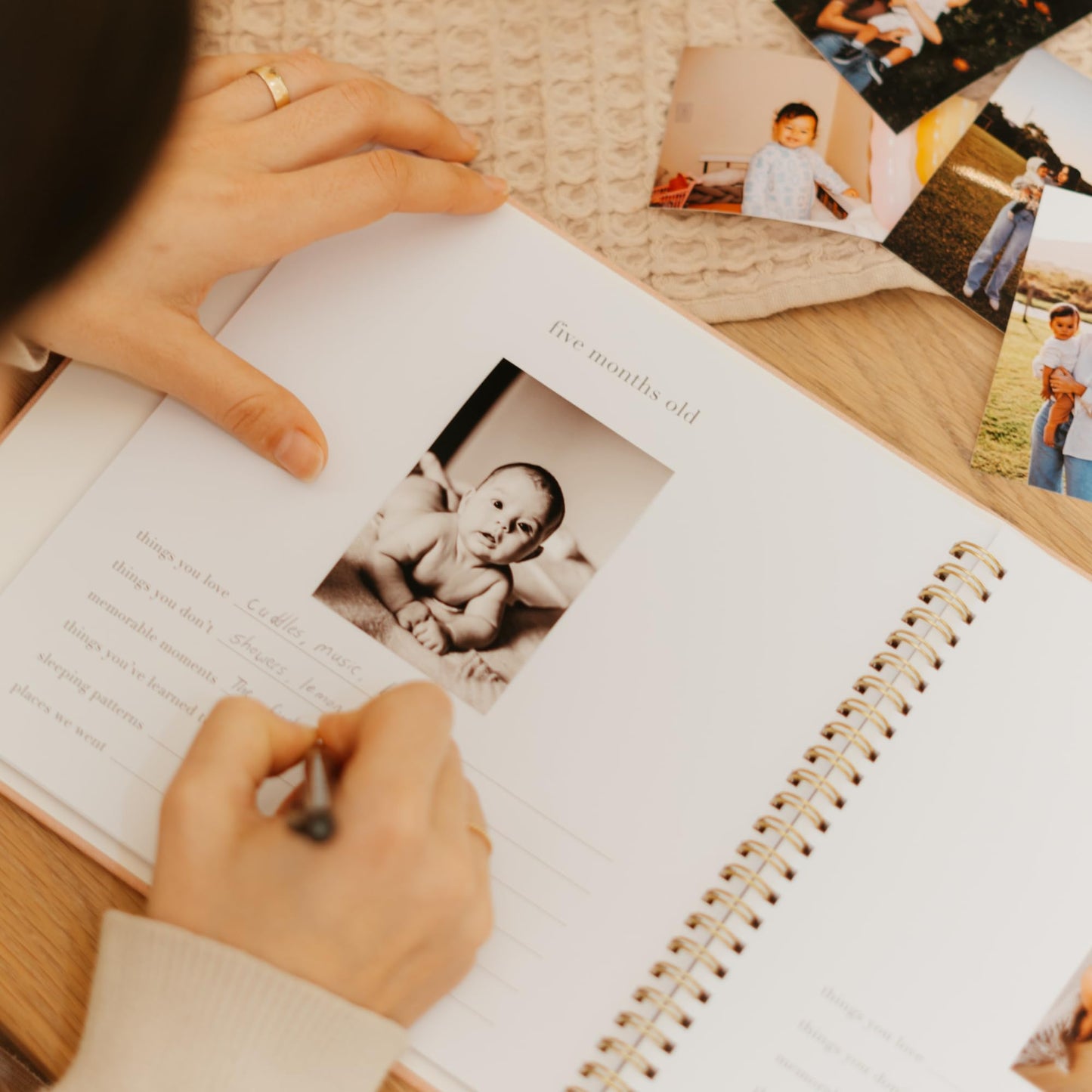Keepsake Baby Memory Book for Boys and Girls – Timeless First 5 Year Baby Book