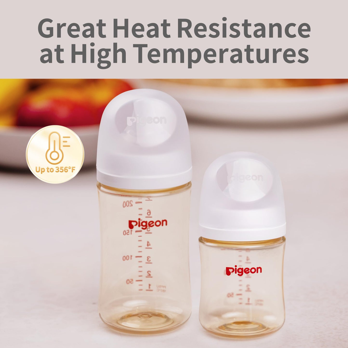 Pigeon PPSU Nursing Baby Bottle Wide Neck, Anti-Colic, Streamlined Body, Natural Feel