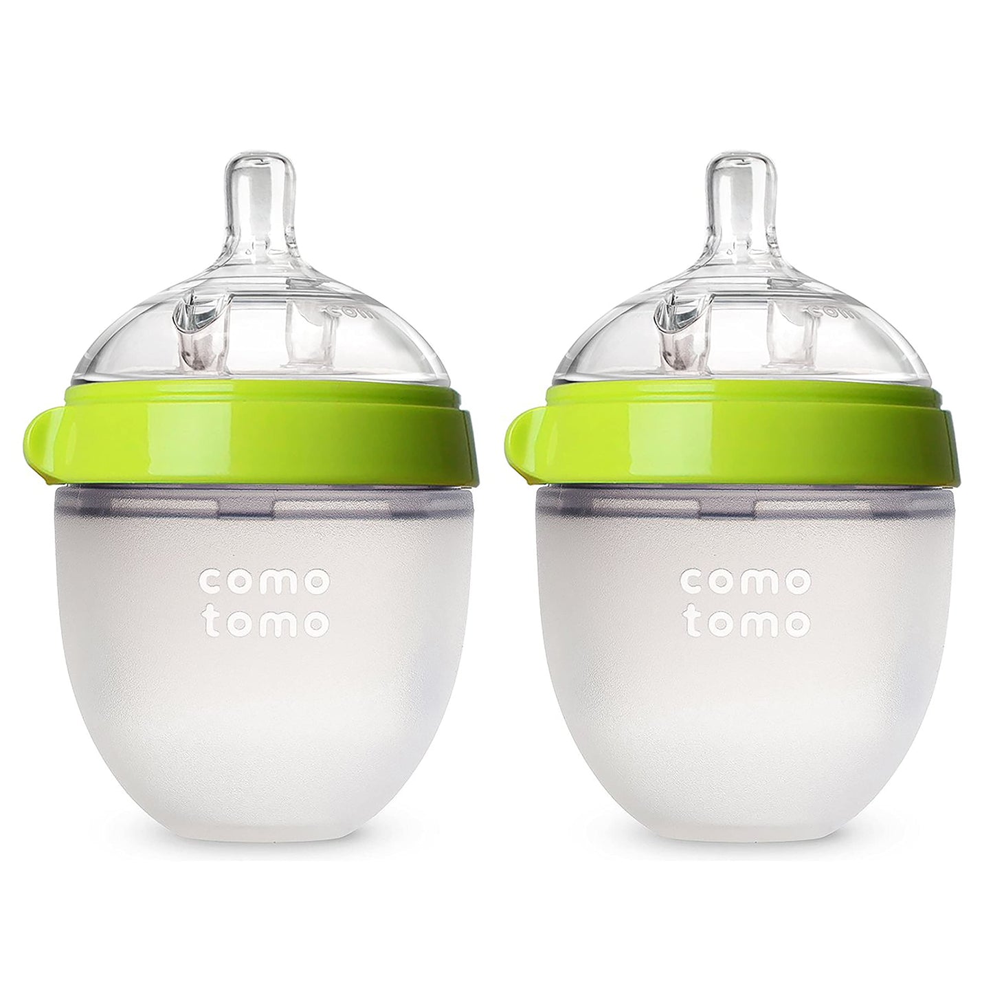 Comotomo Baby Bottle Double Pack, Green, 8oz