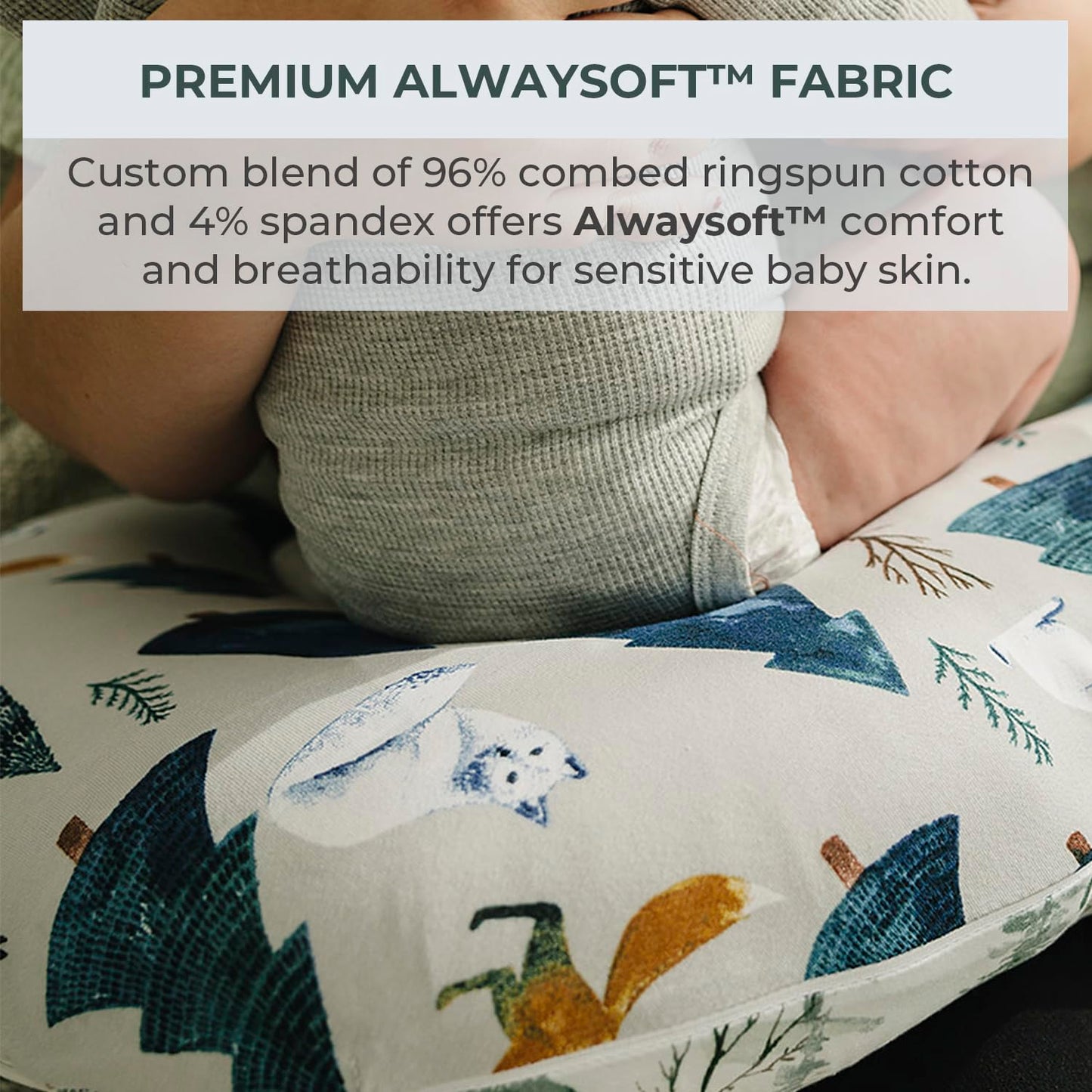 Pobibaby 1-Pack Premium Nursing Pillow Cover