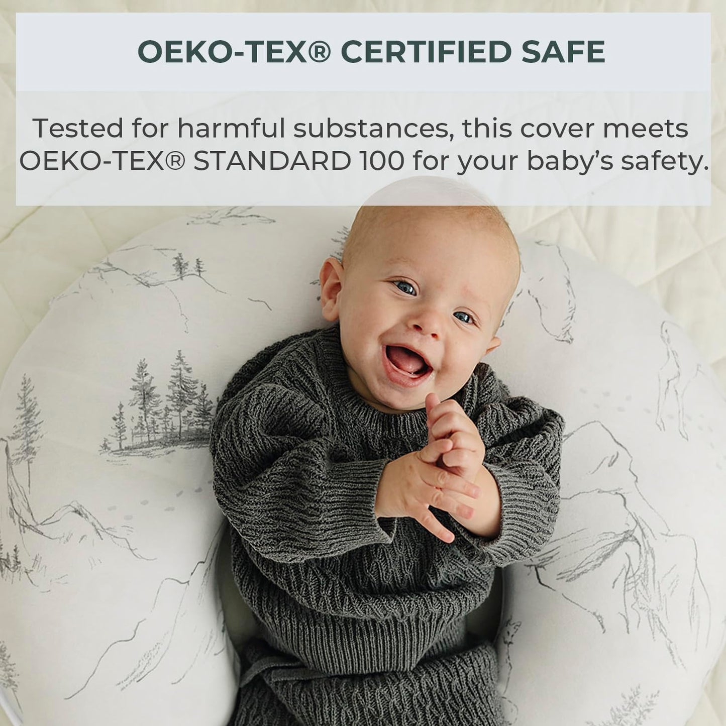 Pobibaby 1-Pack Premium Nursing Pillow Cover