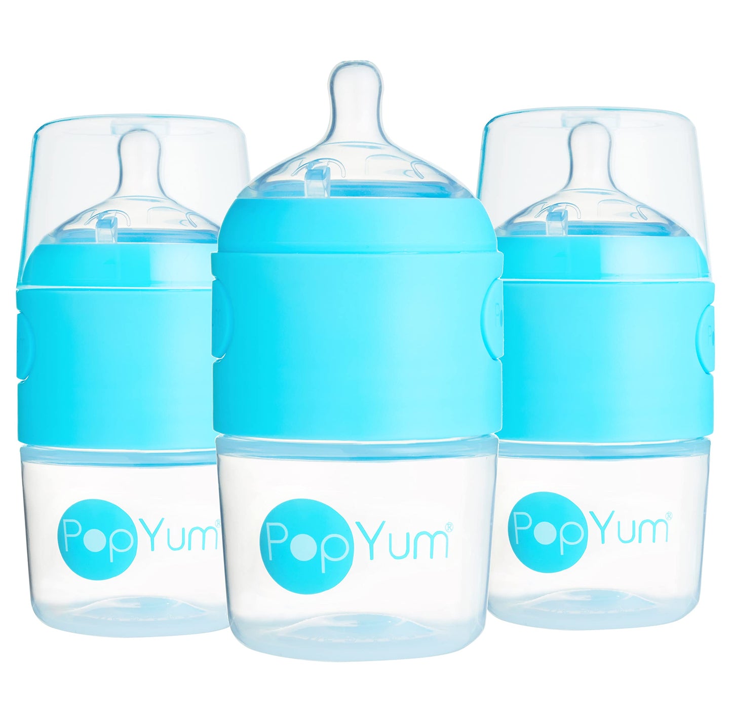 PopYum Orange Formula Making Baby Bottle Starter Set, 4-Pack
