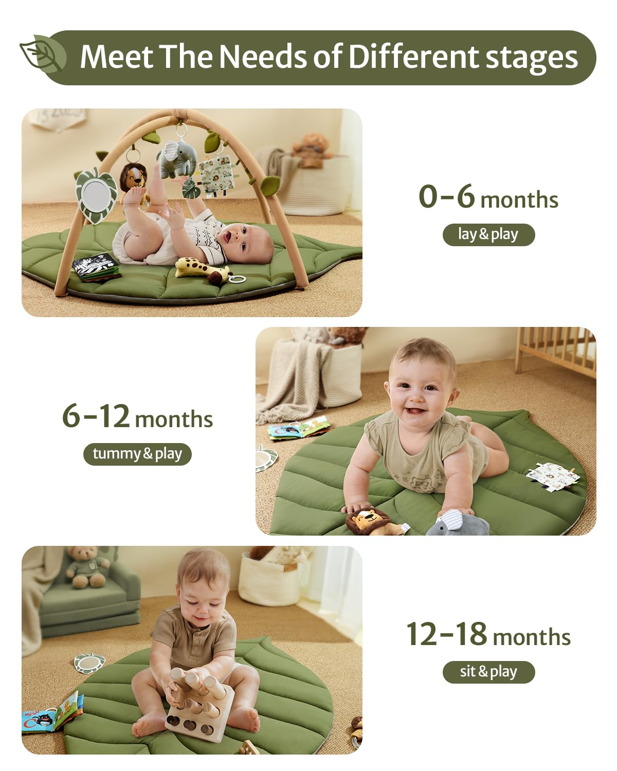 Blissful Diary Shell Baby Play Gym Mat