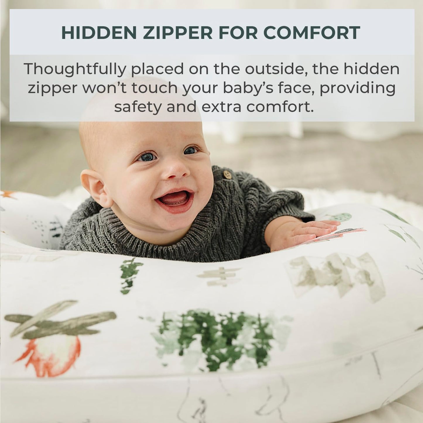 Pobibaby 1-Pack Premium Nursing Pillow Cover