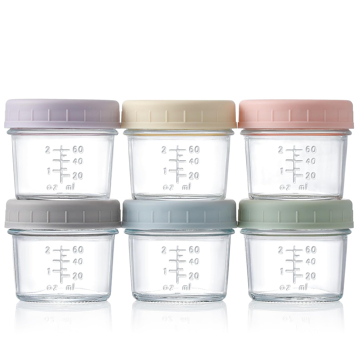 VITEVER 12 Pack Glass Baby Food Storage Containers