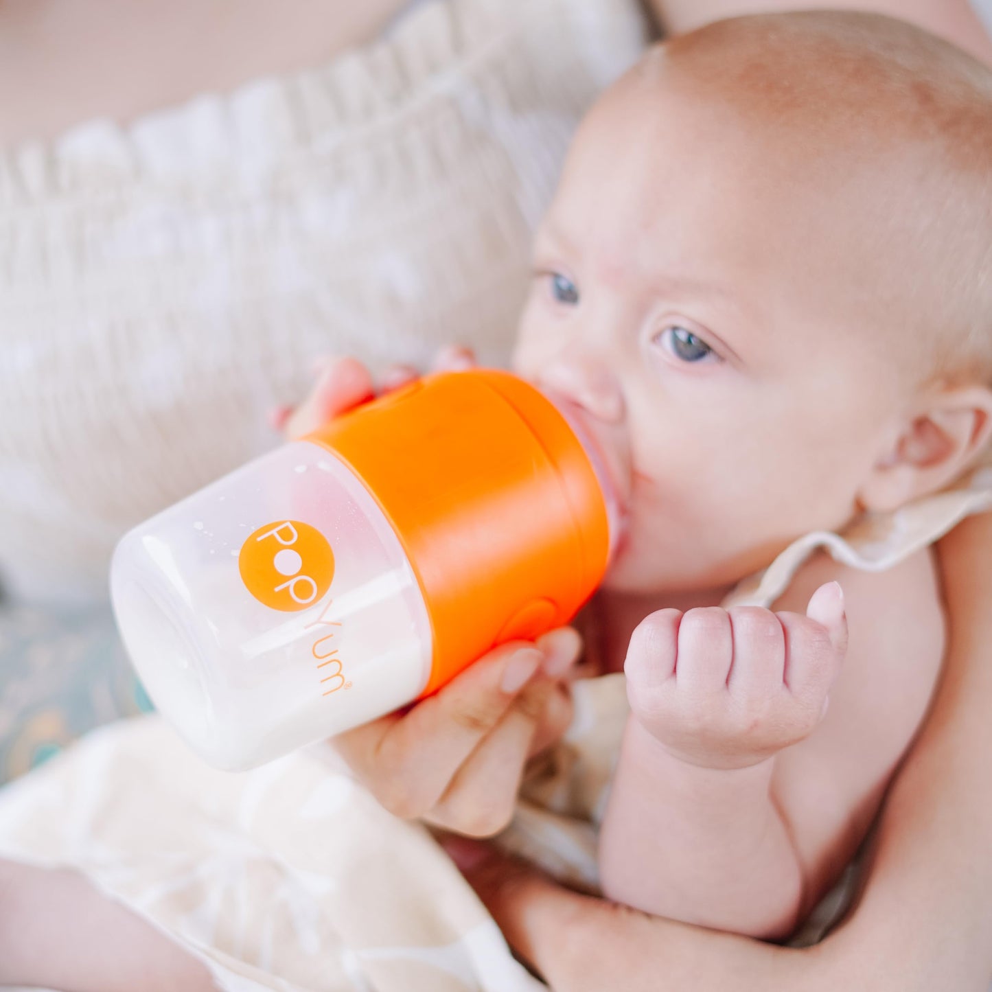 PopYum Orange Formula Making Baby Bottle Starter Set, 4-Pack
