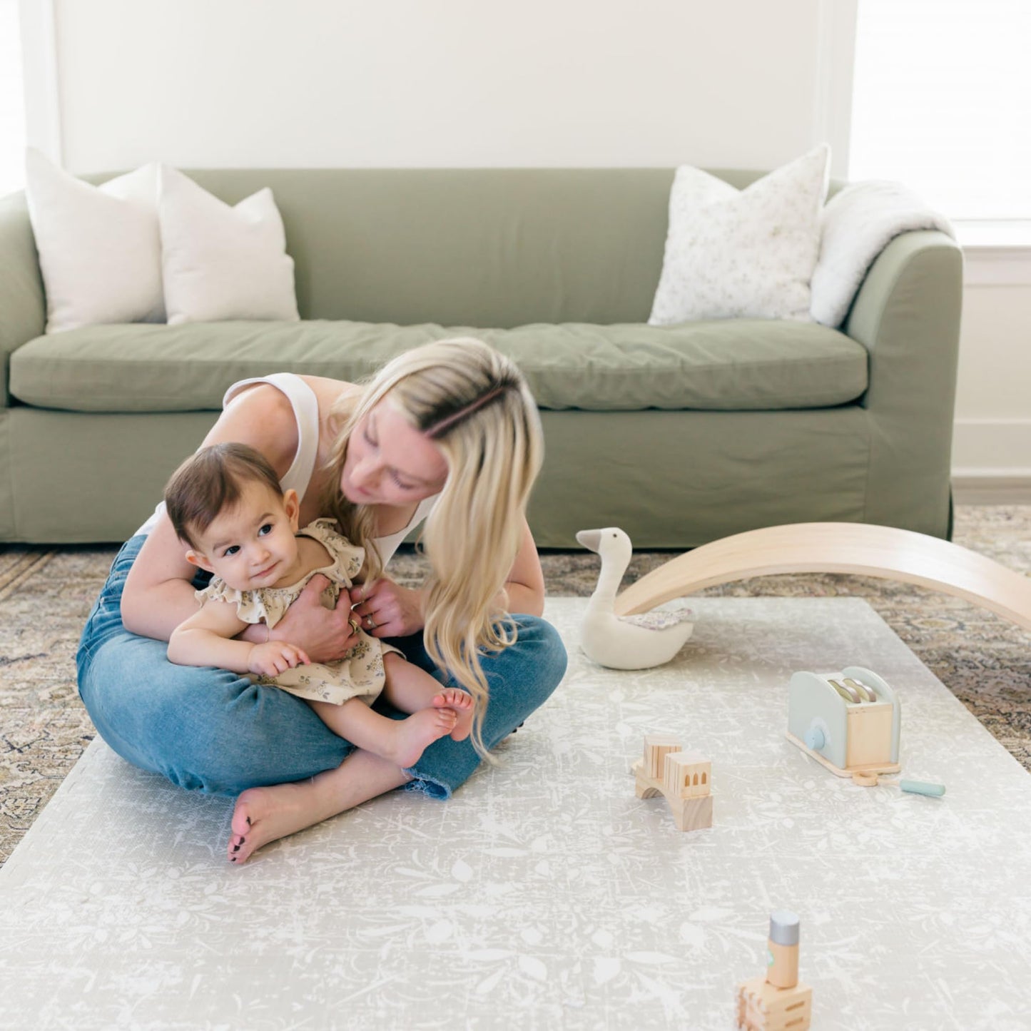 Baby Play Mats for Floor - Eden (4x6ft) - Premium EVA Foam Play Mat for Babies & Toddlers