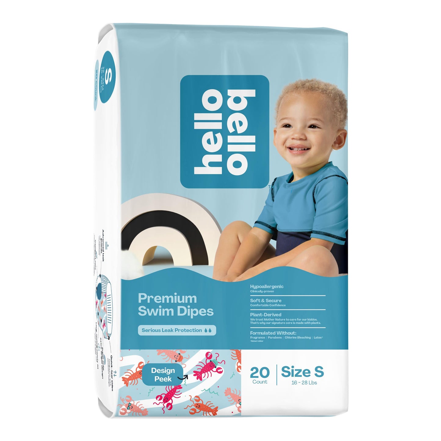 Hello Bello Premium Swim Diapers I Eco-Friendly Disposable Swim Dipes for Babies and Kids