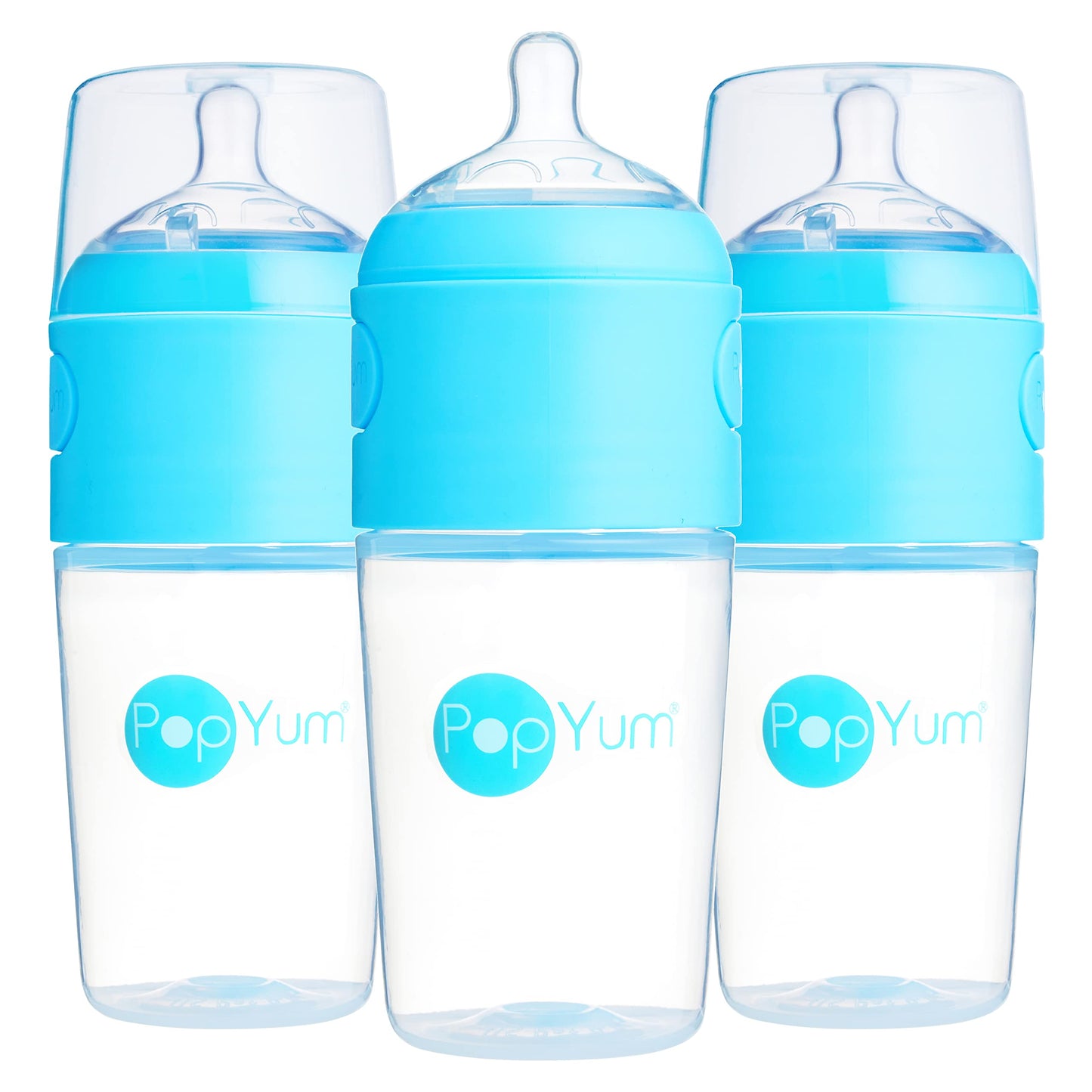 PopYum Orange Formula Making Baby Bottle Starter Set, 4-Pack