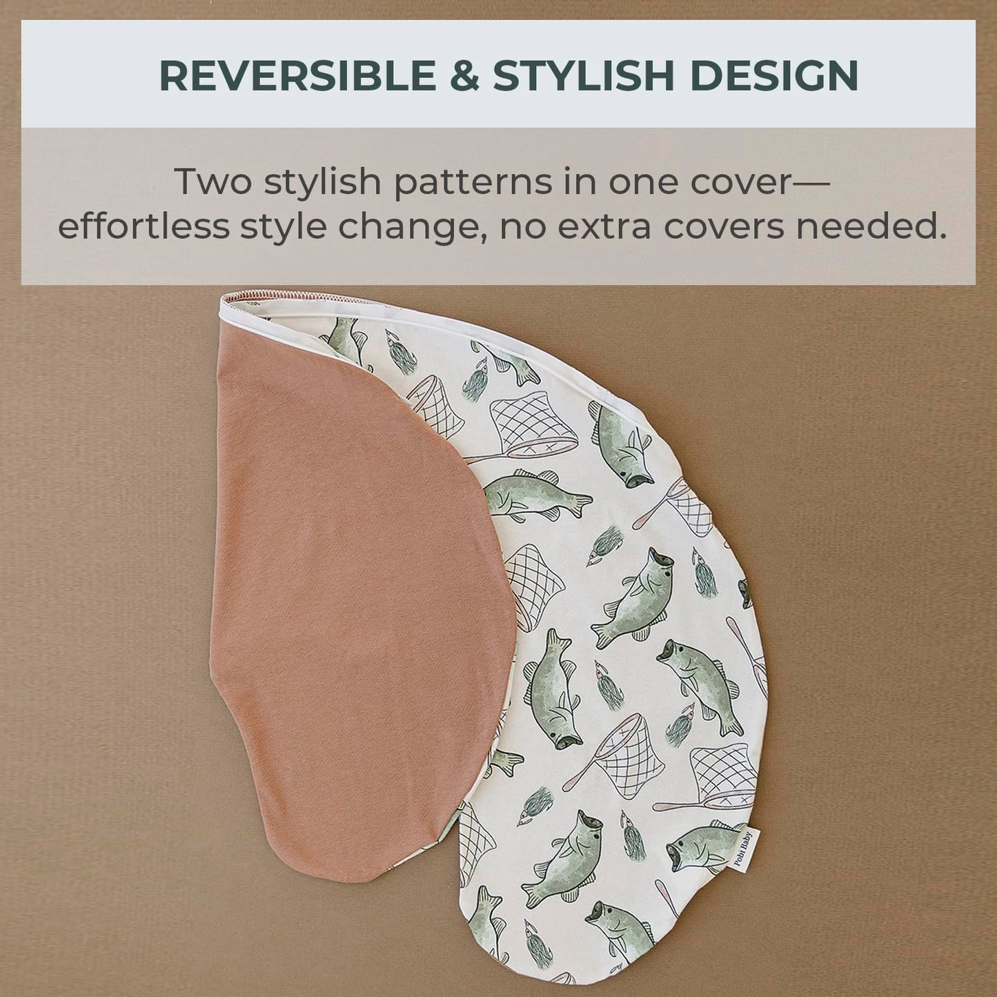 Pobibaby 1-Pack Premium Nursing Pillow Cover