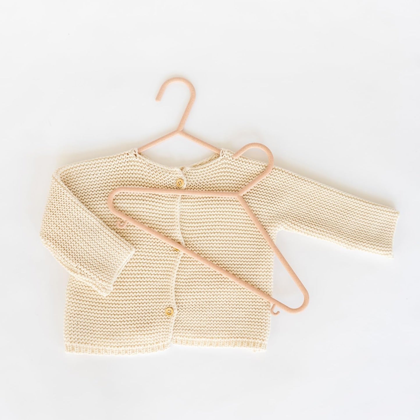 Sustainable Wheat Straw Plastic Toddler & Kids Hangers – Pack of 30