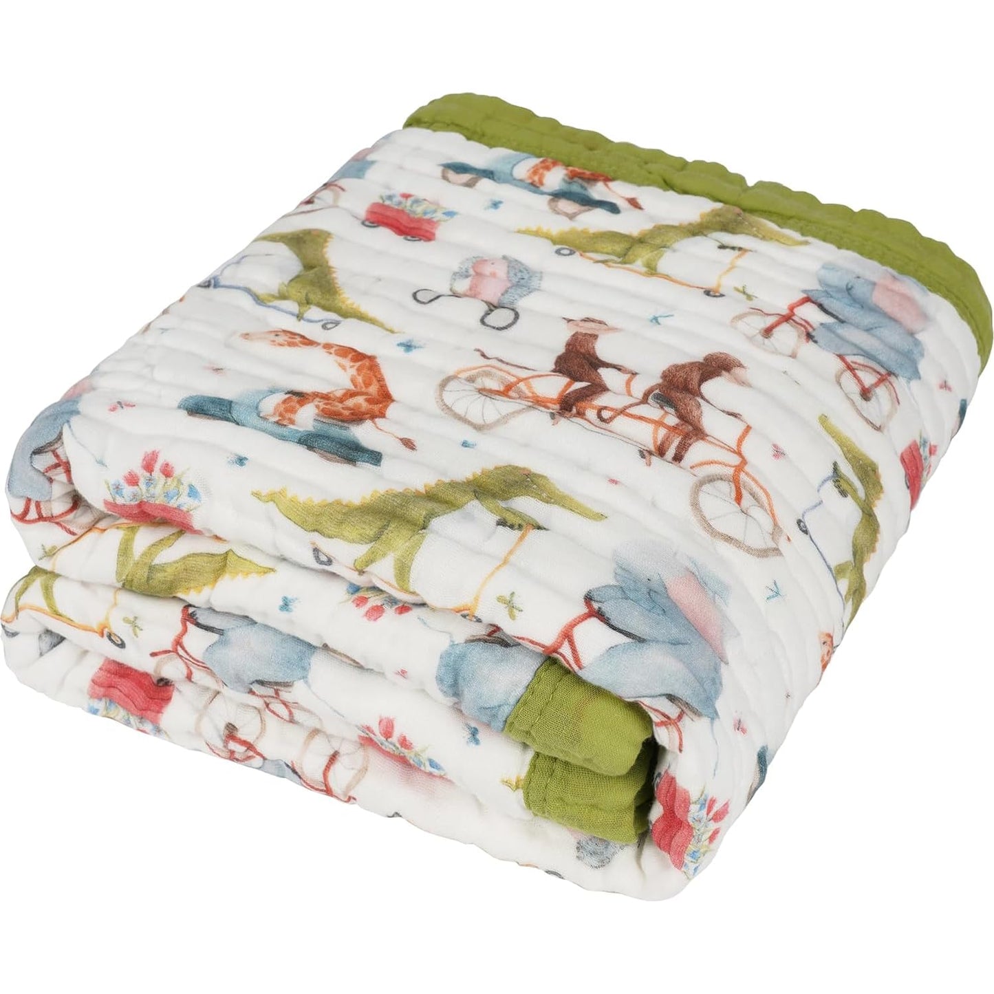Organic Cotton Muslin Baby Blanket for Boys and Girls