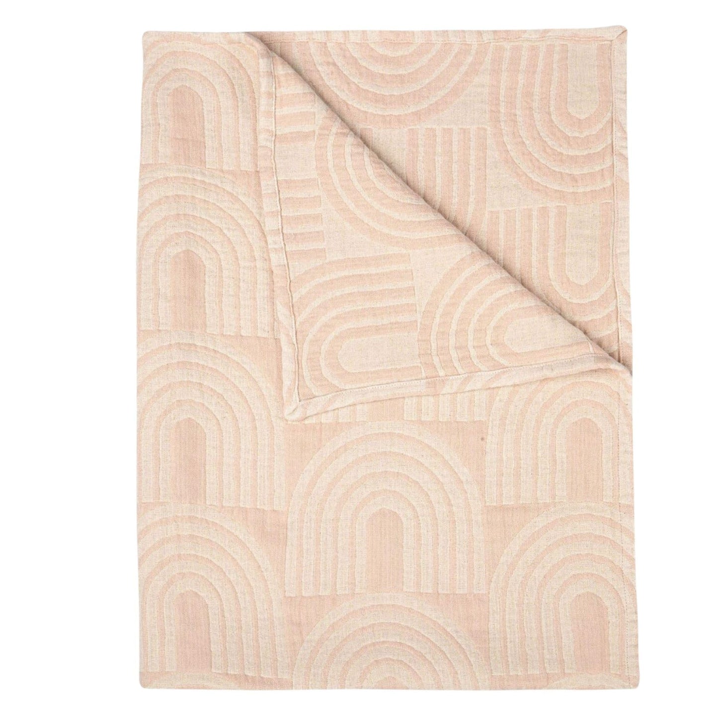 Crane Baby Blanket, 36” x 36”, Soft Cotton Quilted Nursery Blanket for Boys and Girls, Copper, Ezra Print