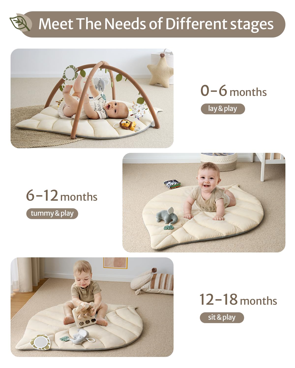 Blissful Diary Shell Baby Play Gym Mat