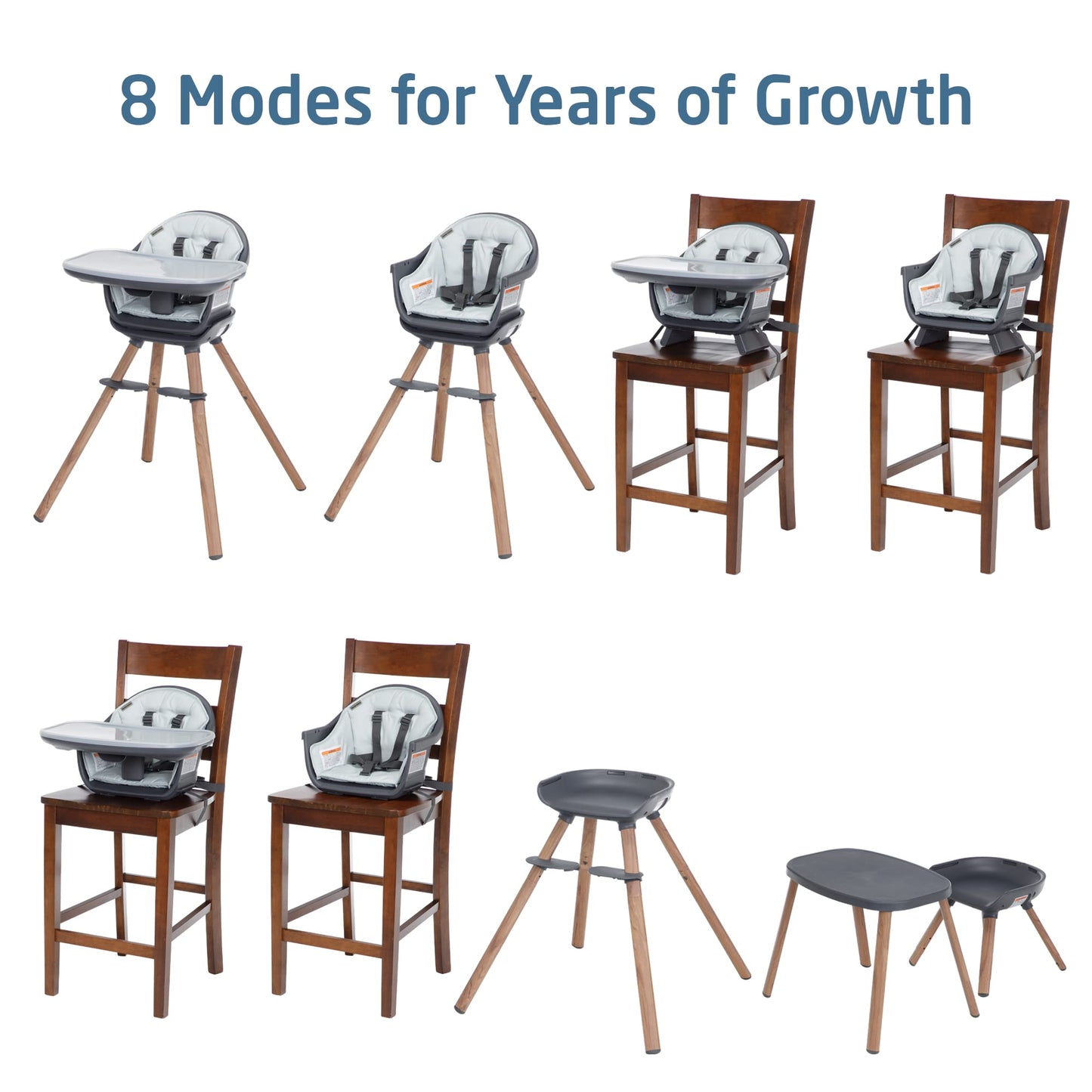Maxi-Cosi Moa 8-in-1 High Chairs for Babies and Toddlers, Machine Washable Infant High Chair