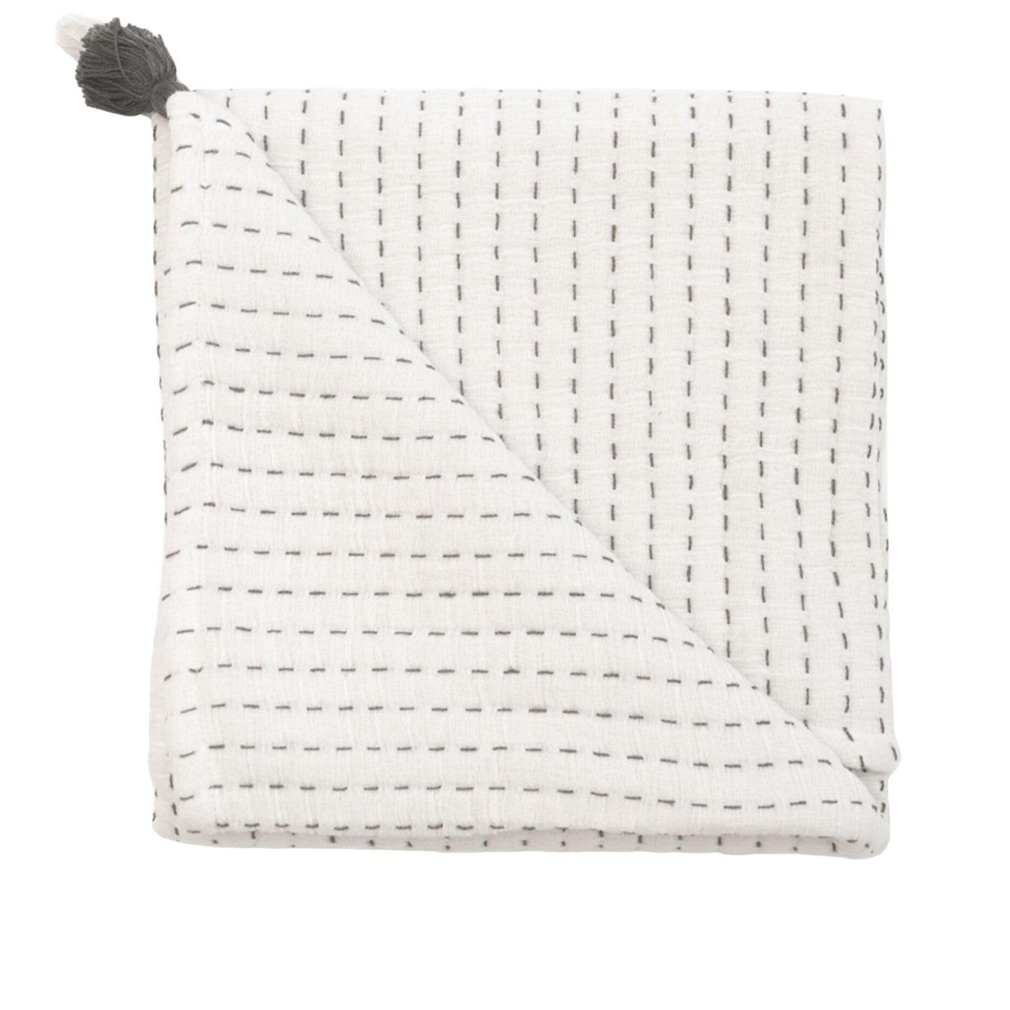 Crane Baby Blanket, 36” x 36”, Soft Cotton Quilted Nursery Blanket for Boys and Girls, Copper, Ezra Print