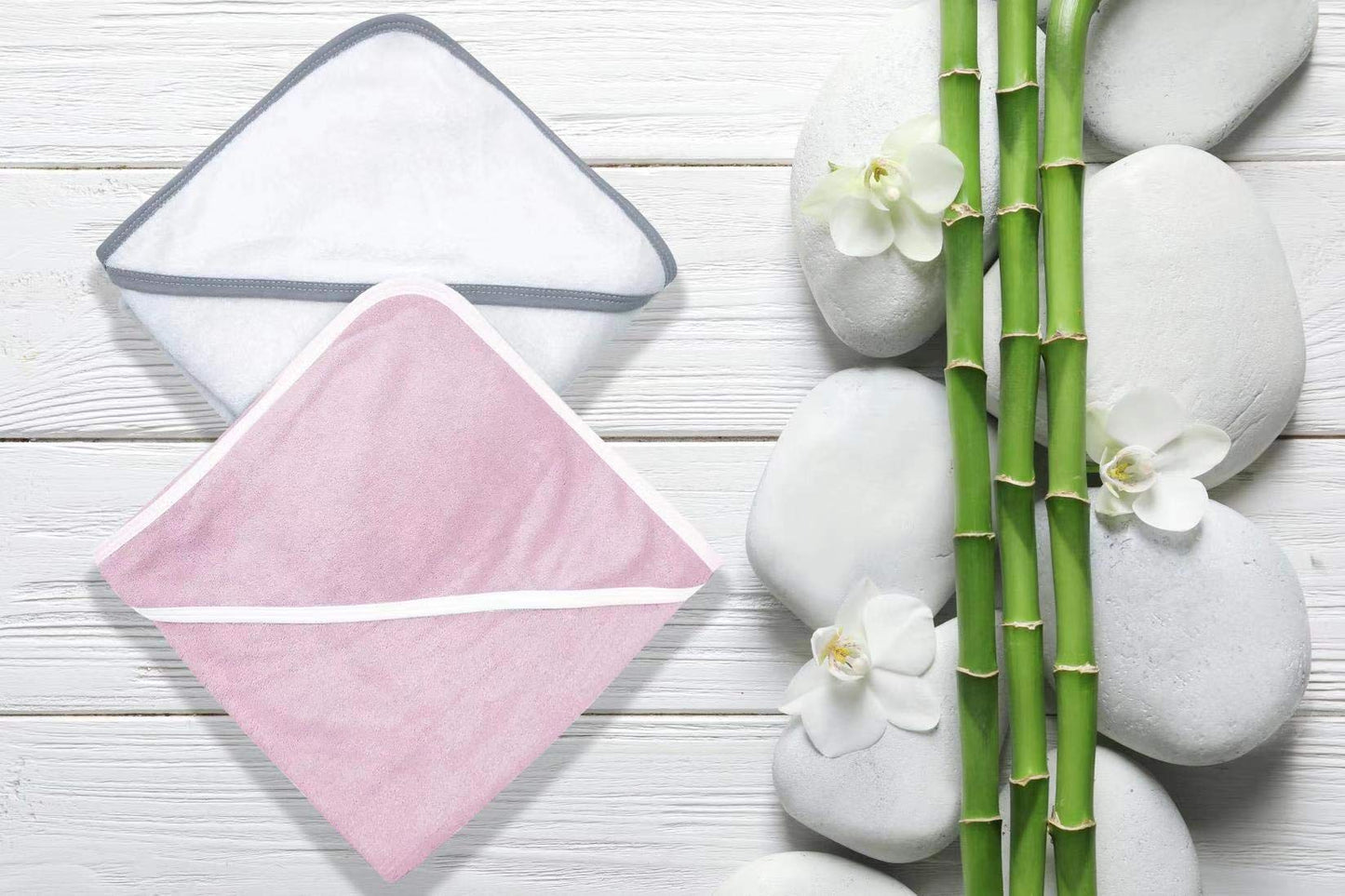 2 Pack Baby Bath Towel - Rayon Made from Bamboo