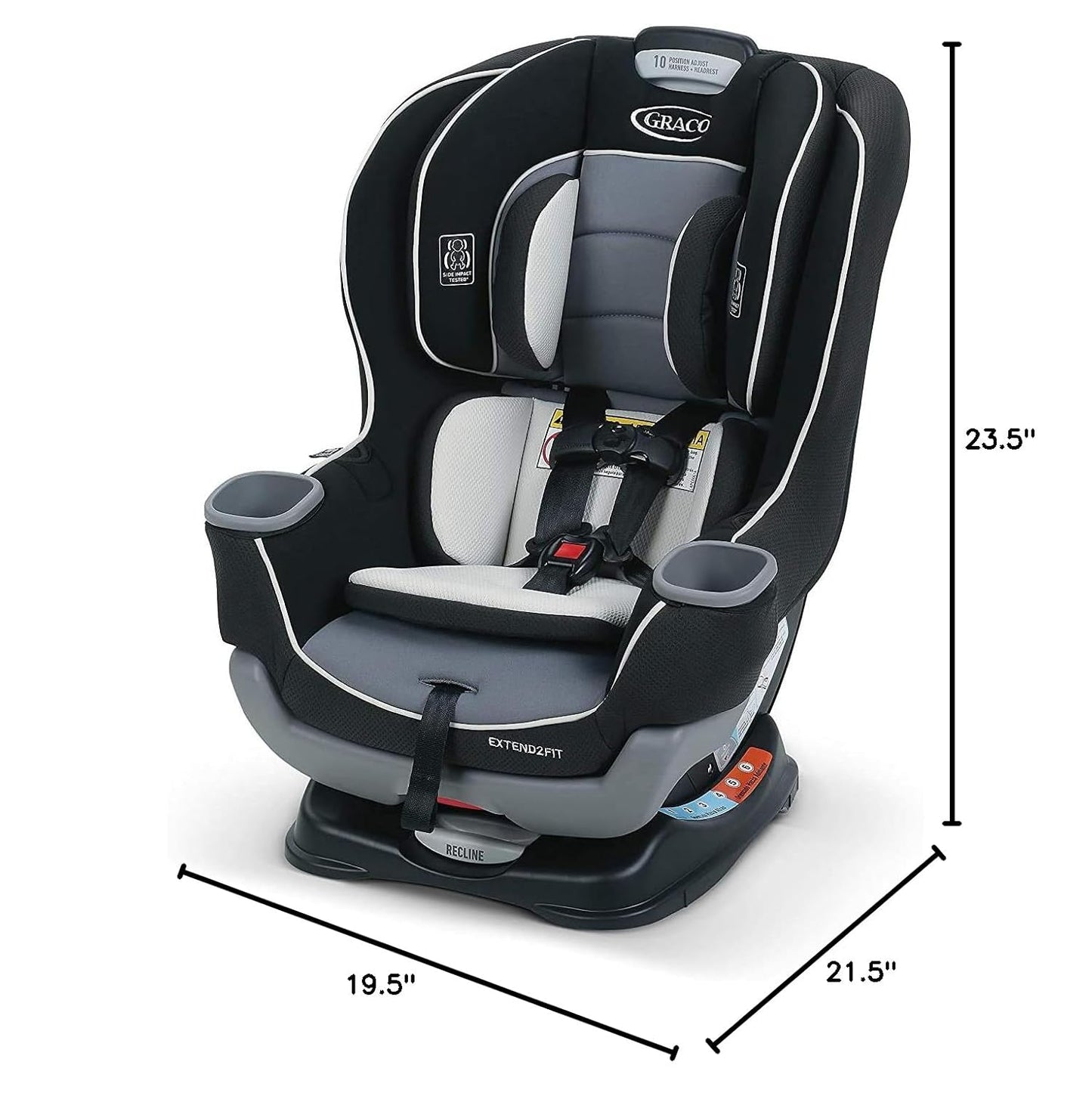 Graco Extend2Fit Convertible Baby Car Seat, Rear and Forward Facing