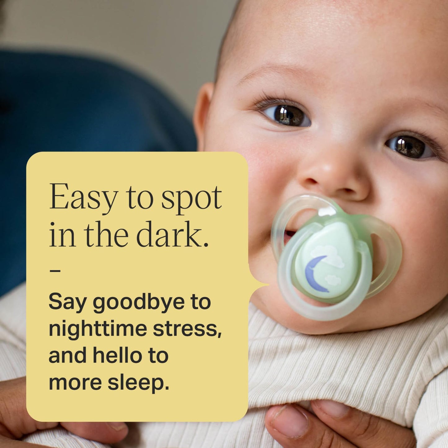 Tommee Tippee Night Time Pacifier, 6-18 Months, BPA-Free Binkies, Glow in The Dark Technology