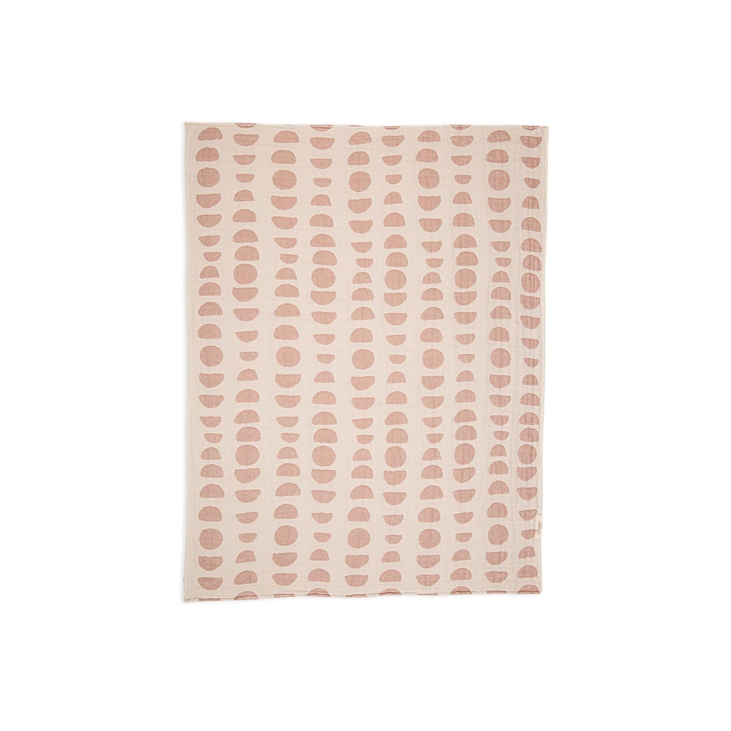 Crane Baby Blanket, 36” x 36”, Soft Cotton Quilted Nursery Blanket for Boys and Girls, Copper, Ezra Print
