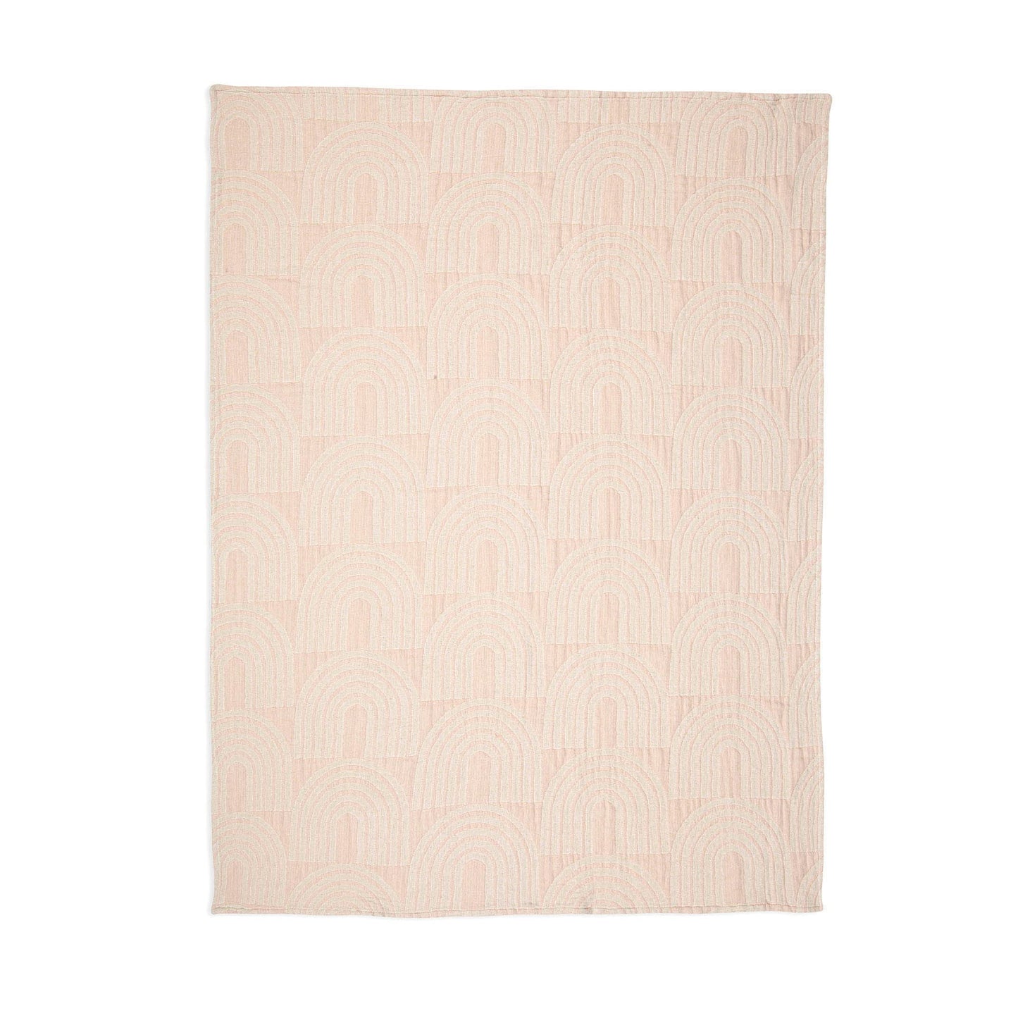 Crane Baby Blanket, 36” x 36”, Soft Cotton Quilted Nursery Blanket for Boys and Girls, Copper, Ezra Print