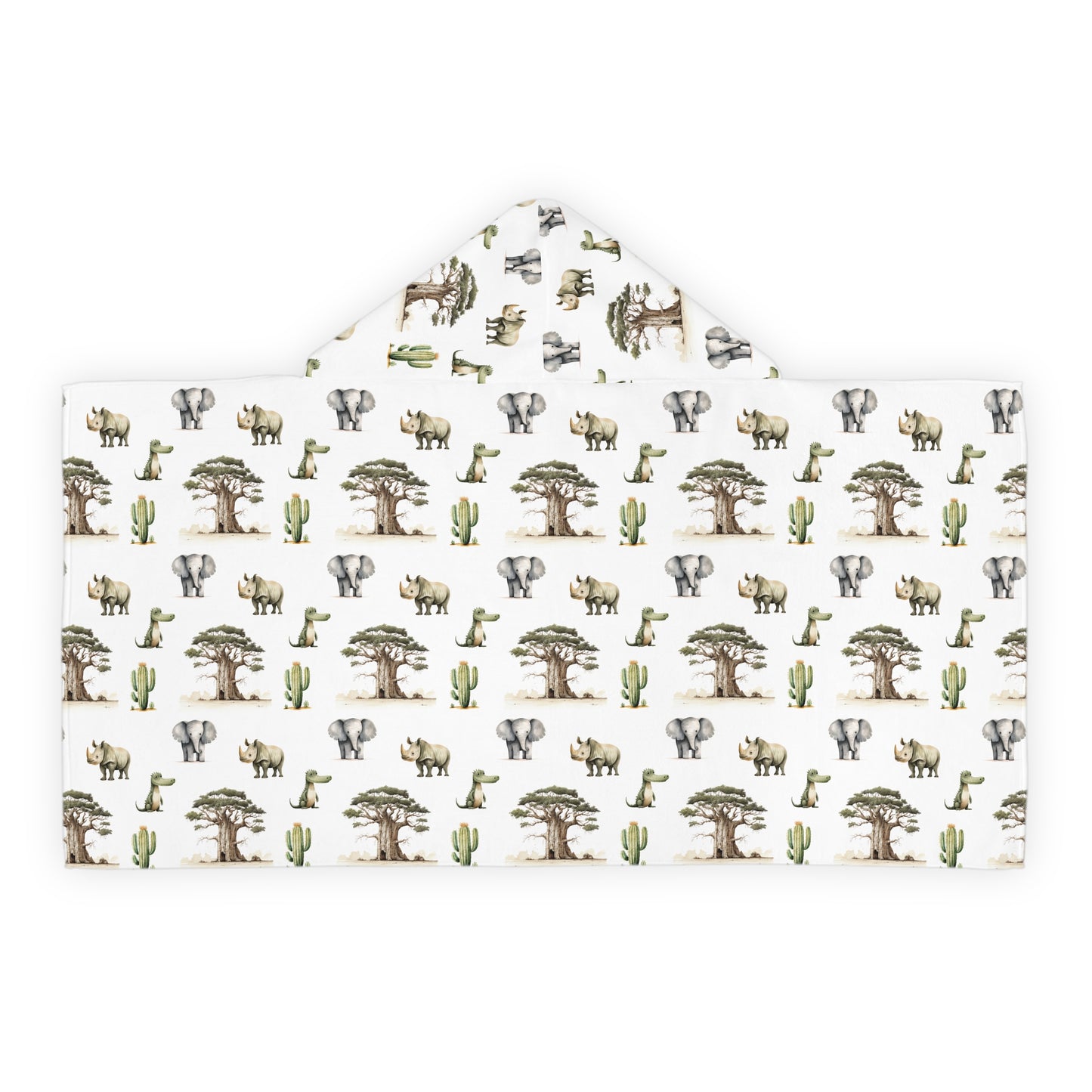Child Hooded Towel - Animal Friends