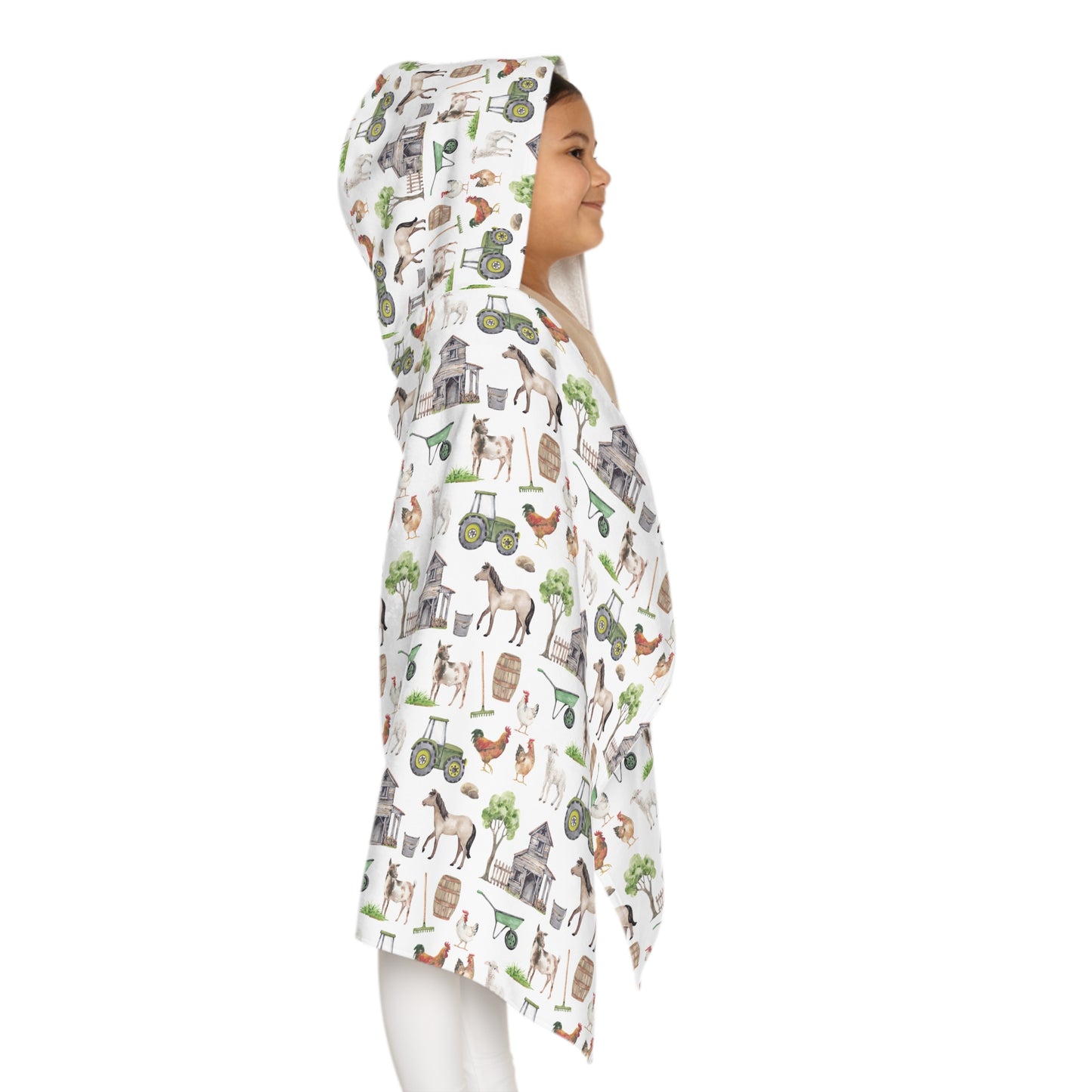 Child Hooded Towel - Farm Life