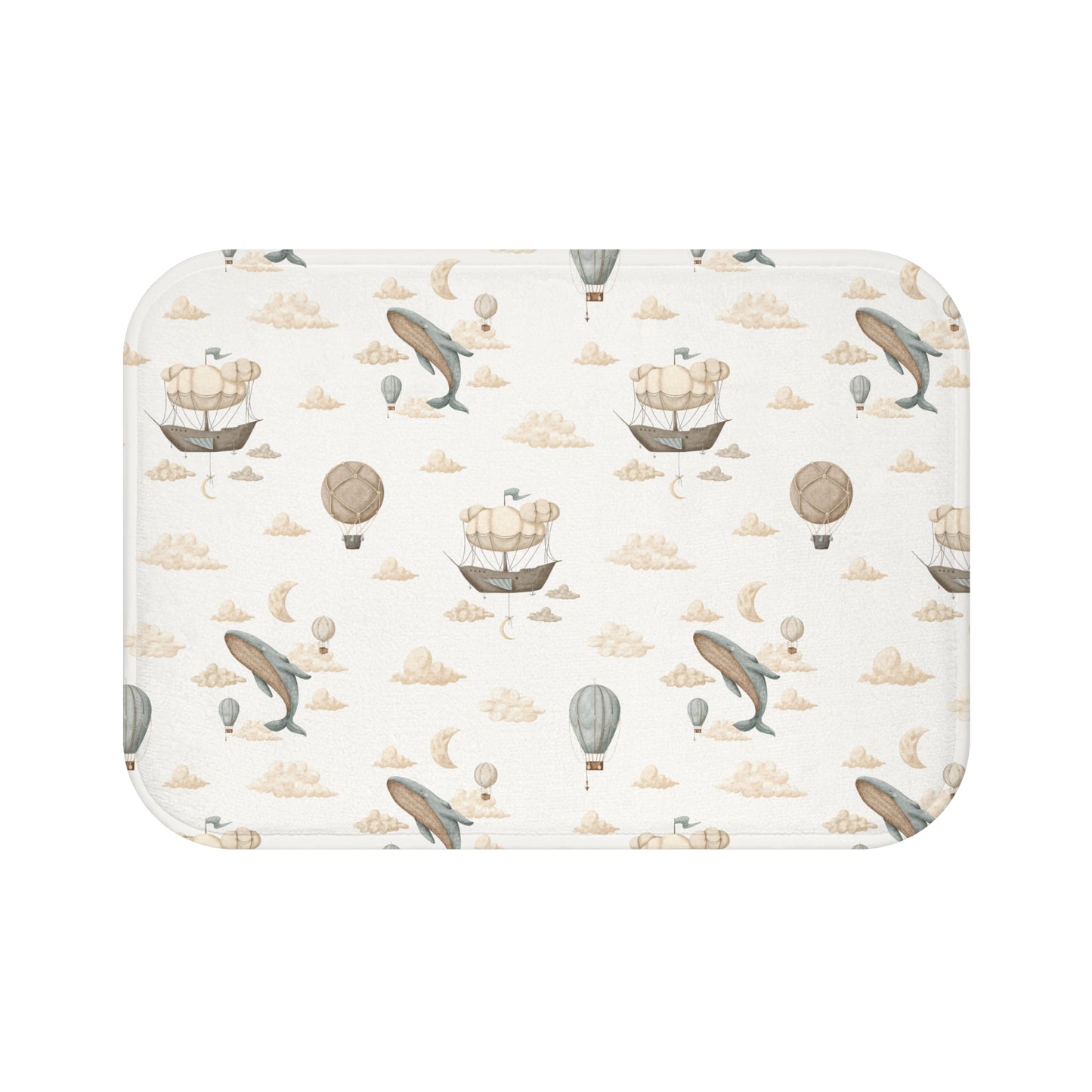 Bath Mat Balloon Ships - All The Things Baby