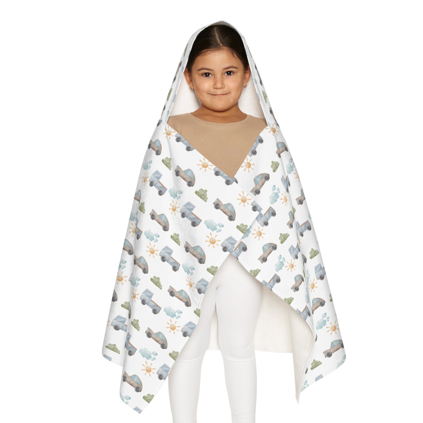 Child's Hooded Towel - Things That Go Design