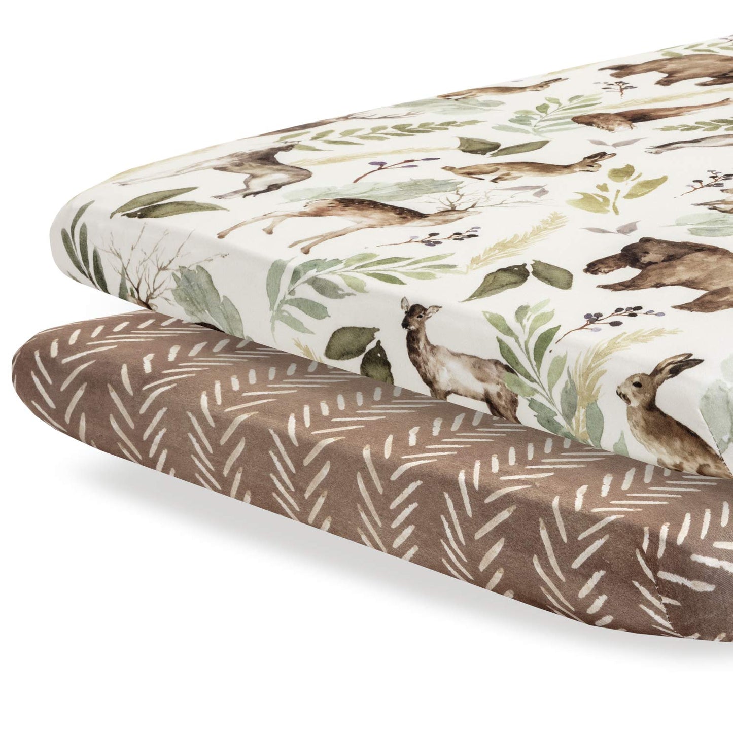 2 Pack Premium Pack N Play Sheets Fitted for Standard Pack and Plays and Mini Cribs