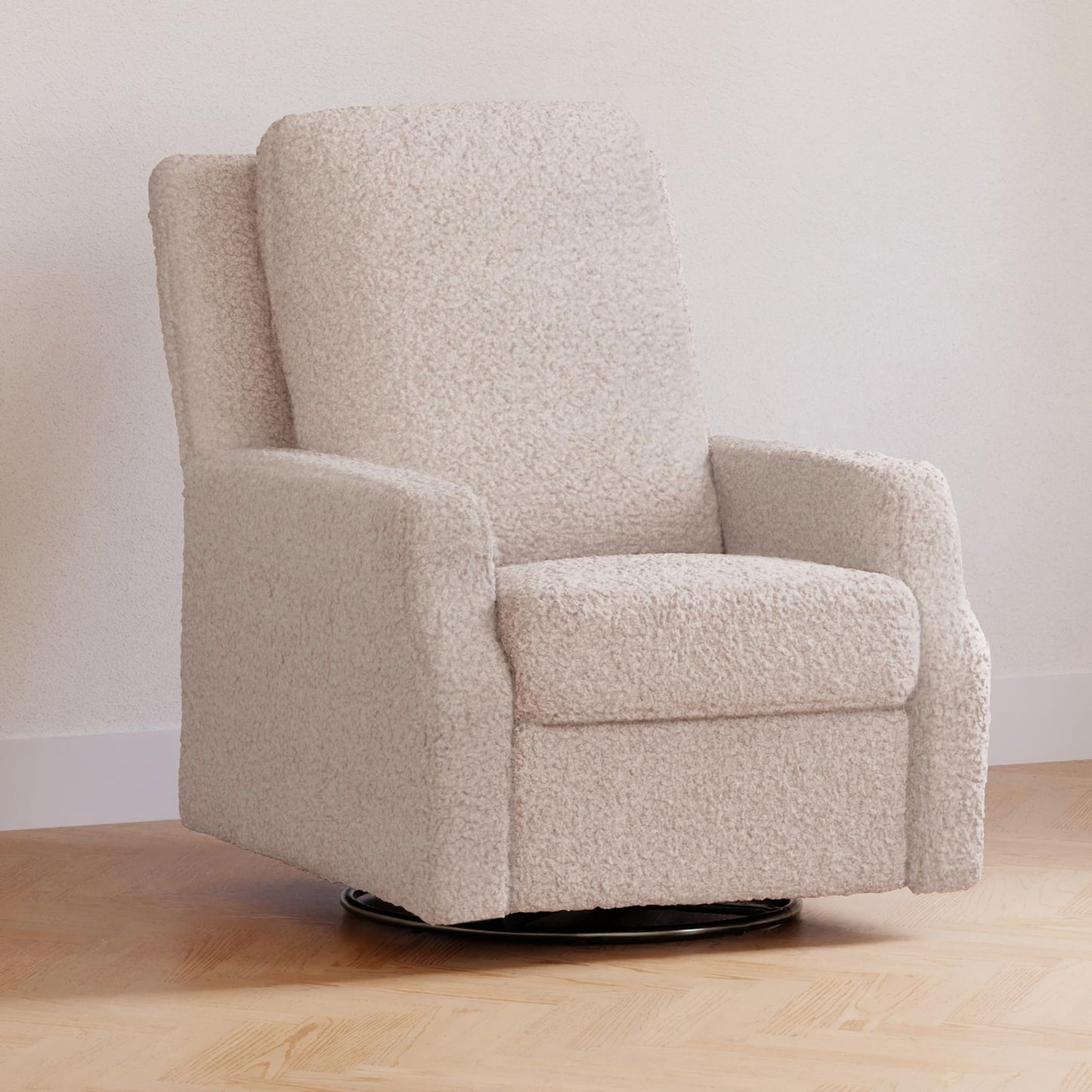 Namesake Crewe Glider Recliner Nursery Chair - GREENGUARD Gold & Certi-PUR US Certified, Ultra Cozy 360° Swivel Rocker Recliner