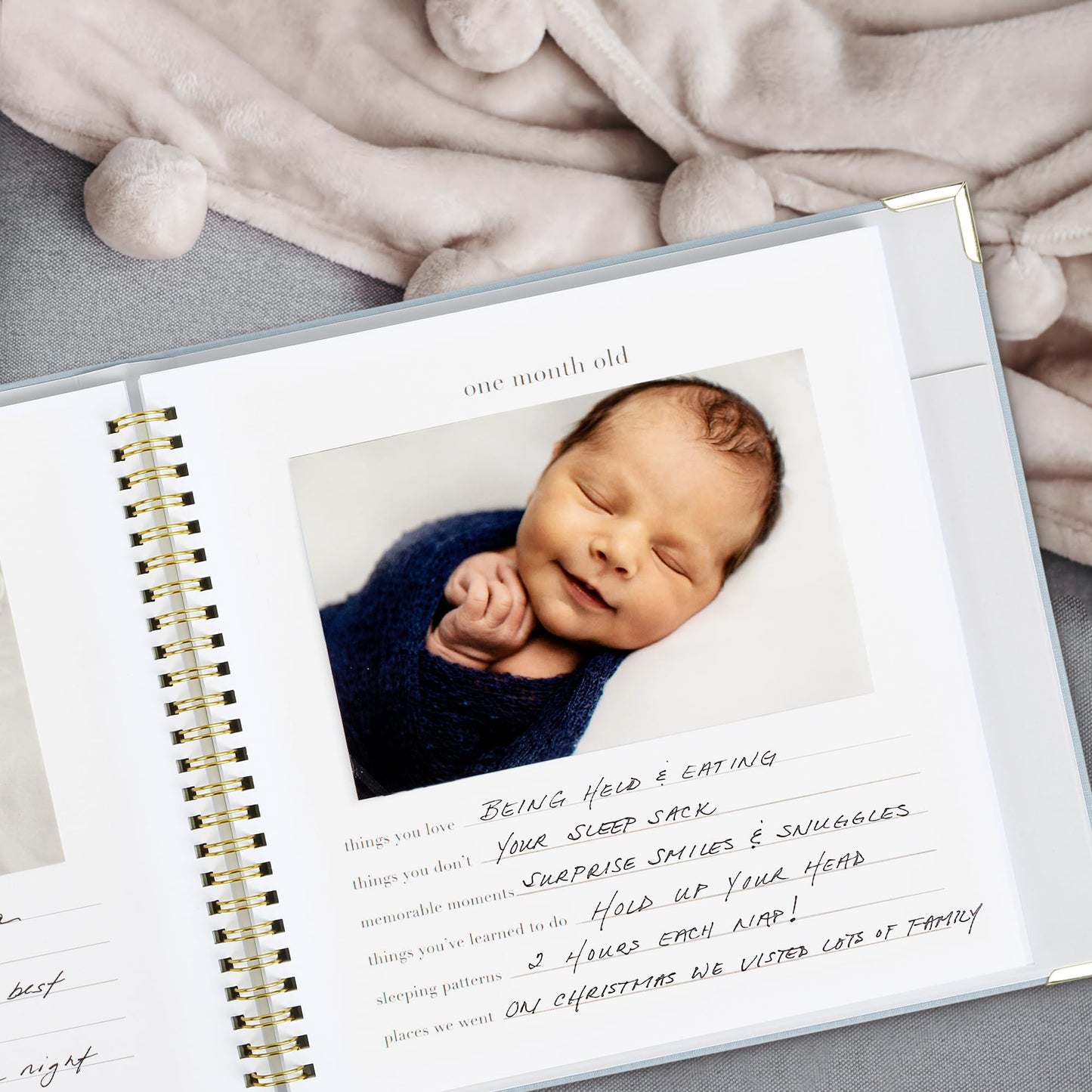 Keepsake Baby Memory Book for Boys and Girls – Timeless First 5 Year Baby Book