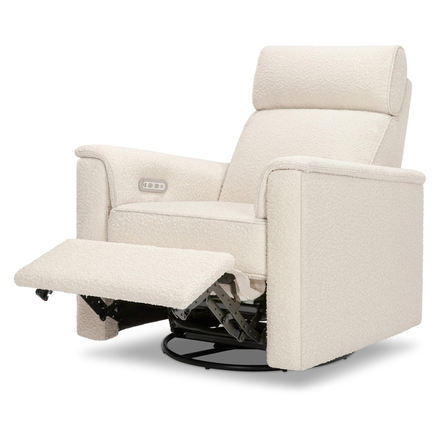 NAMESAKE Willa Plus Electric Power Recliner Chair with Headrest & USB Ports - Water & Stain Resistant Nursery Glider Rocking Chair for Nursing - GREENGUARD Gold Certified 270° Swivel Glider Recliner