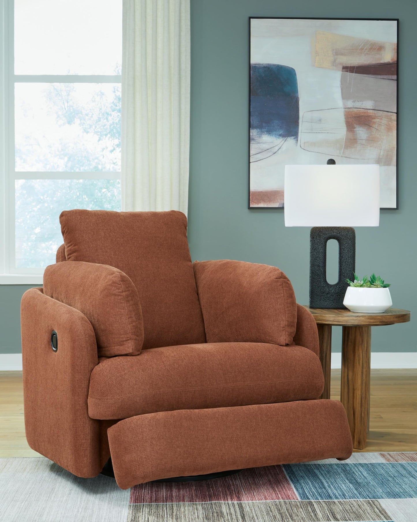Signature Design by Ashley Modmax Contemporary Weather Resistant Manual Rocker Swivel Glider Recliner