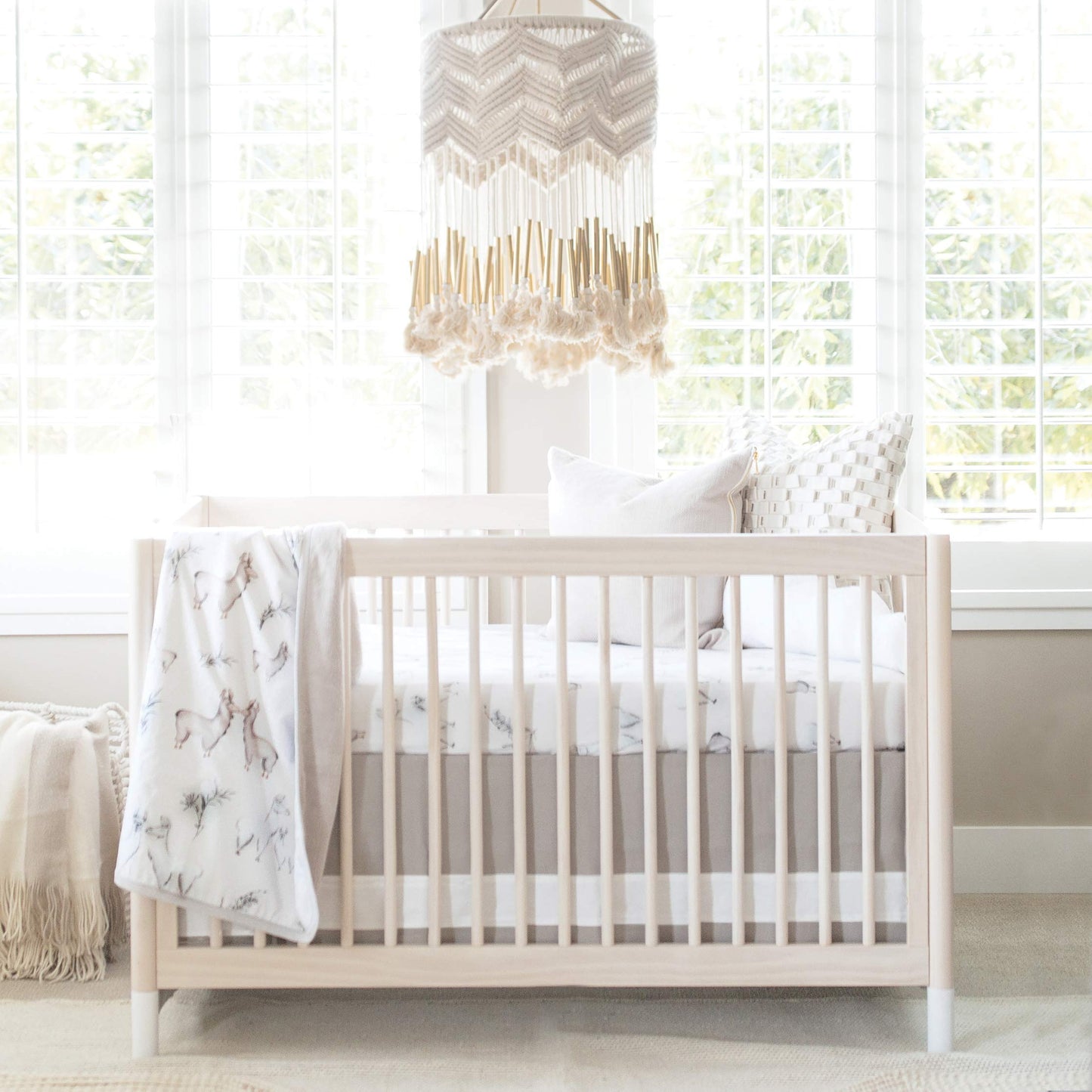 Oilo Baby Blanket, Luxury Soft Plush Backing & 100% Turkish Cotton Jersey Print