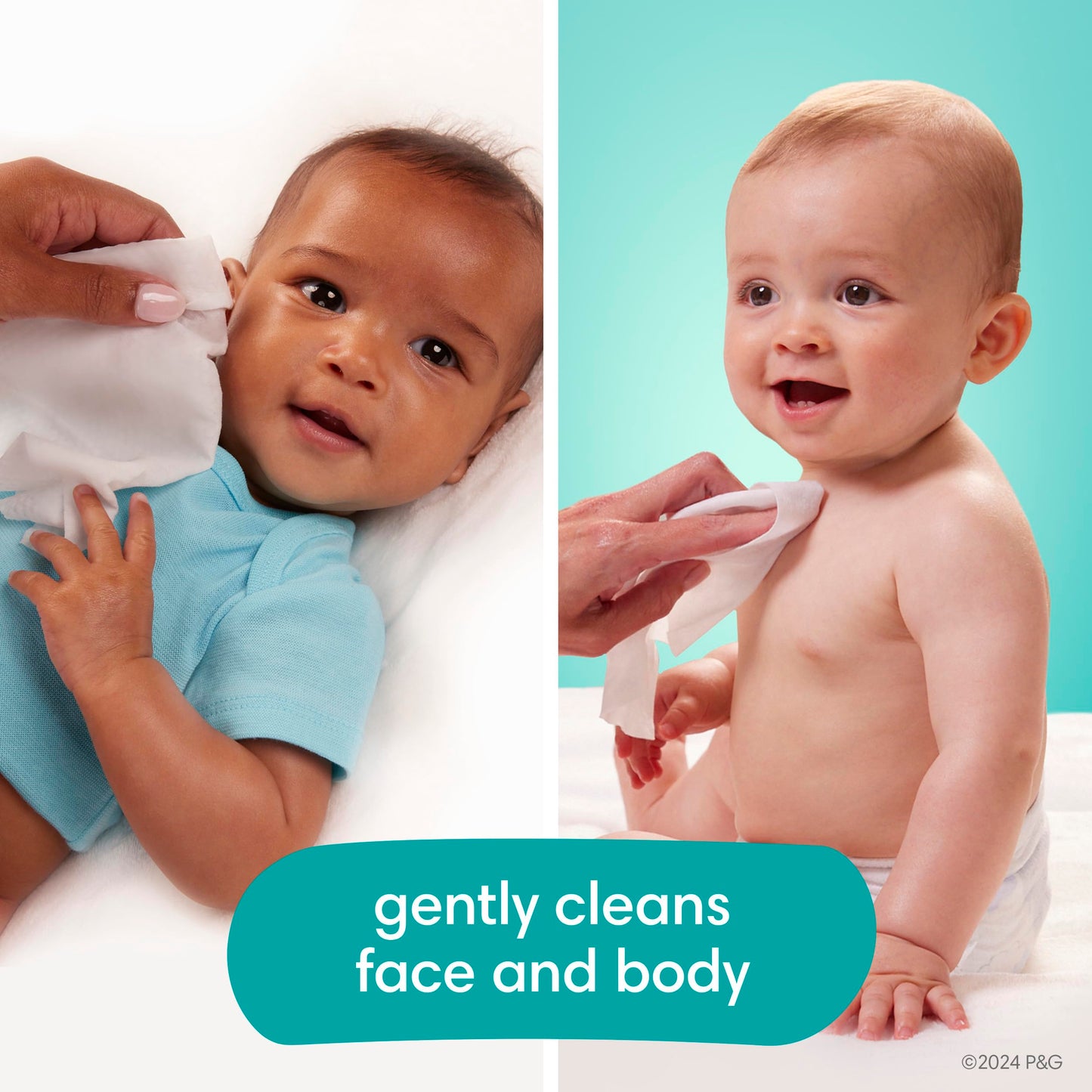 Pampers Baby Wipes Aqua Pure, 99% water-based wipes