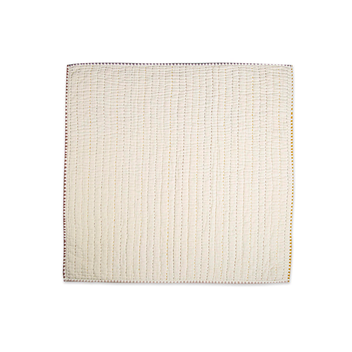 Crane Baby Blanket, 36” x 36”, Soft Cotton Quilted Nursery Blanket for Boys and Girls, Copper, Ezra Print