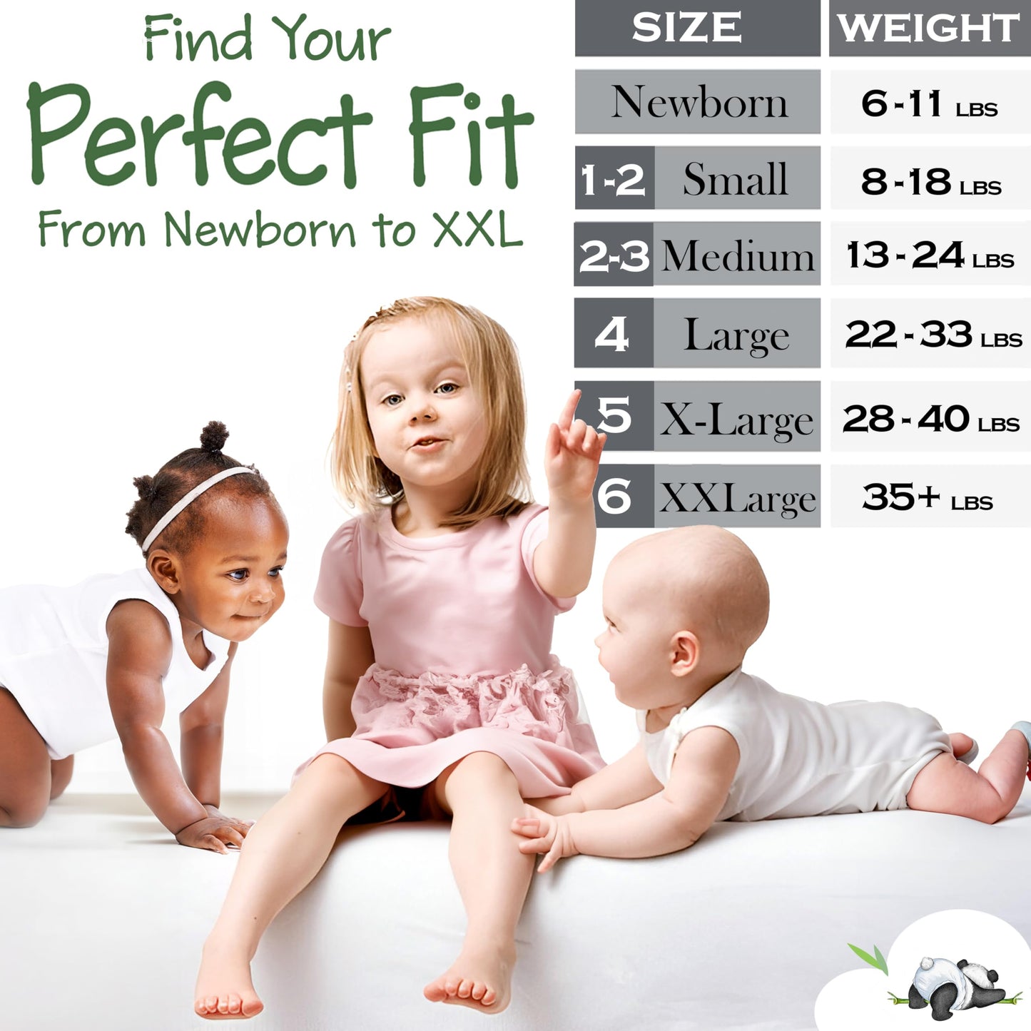 Bamboo Baby Diapers, Totally Chlorine Free,Non Toxic Eco Friendlier Plant-Based Materials.